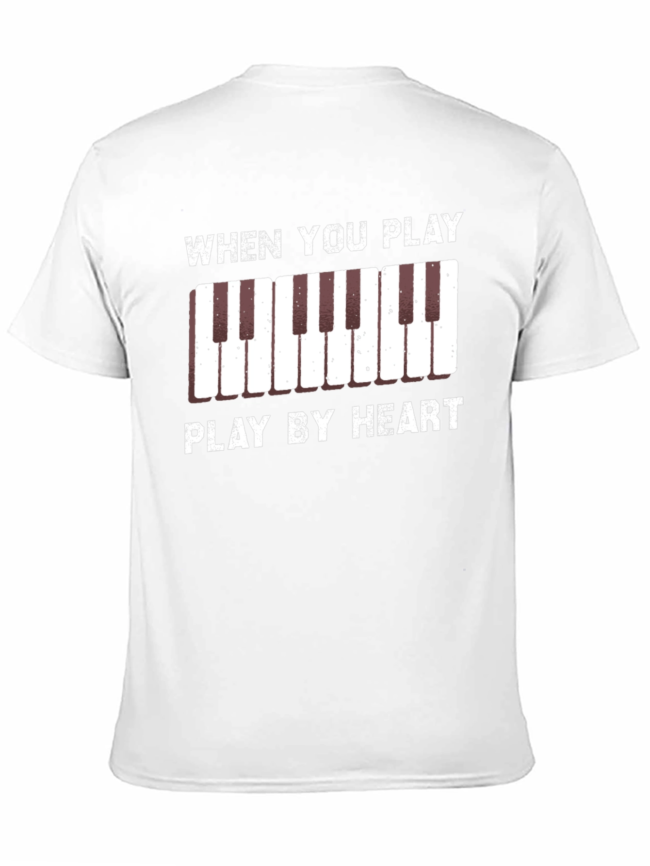 Play By Heart Piano Keys Graphic Tee