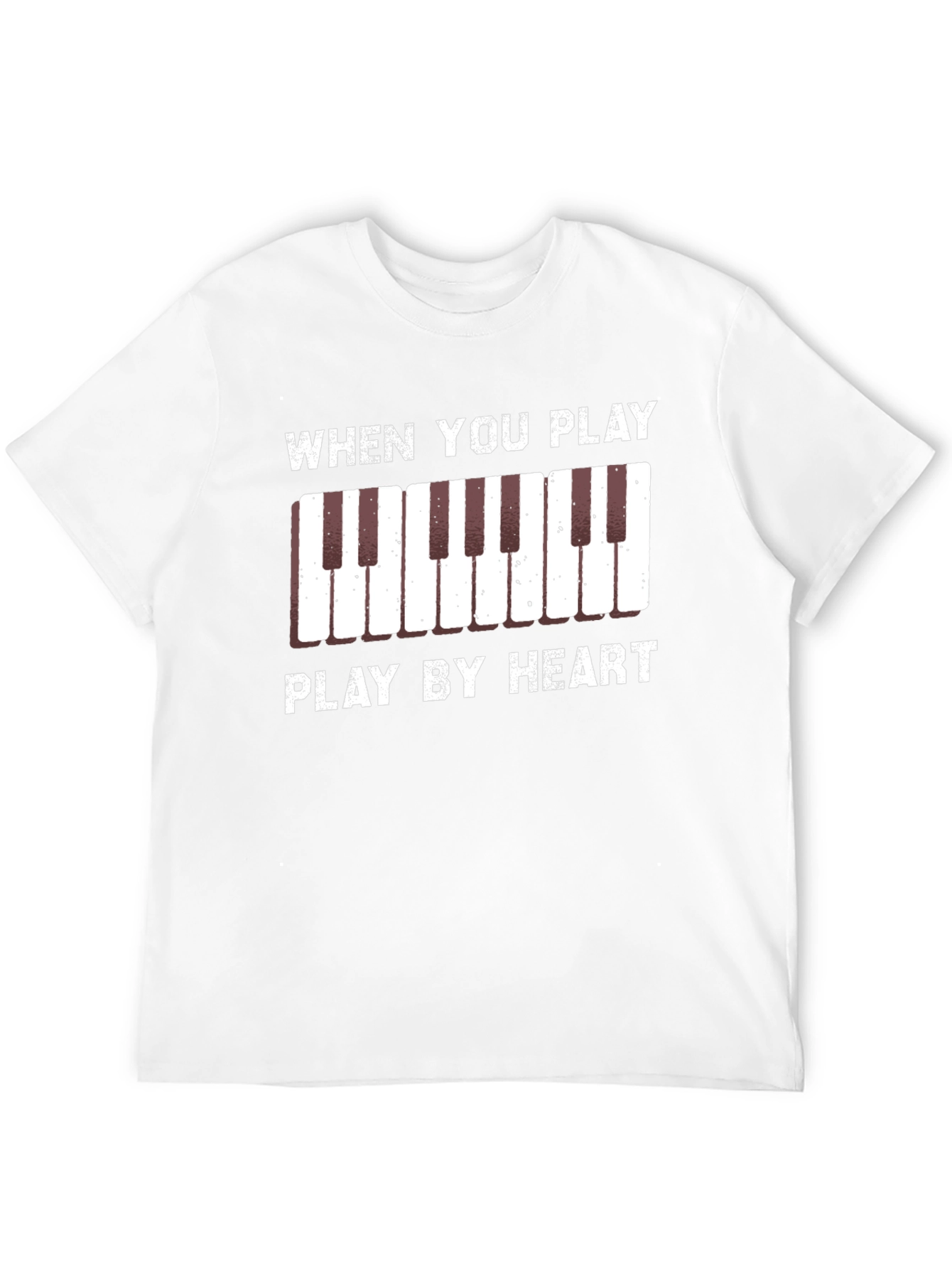 Play By Heart Piano Keys Graphic Tee