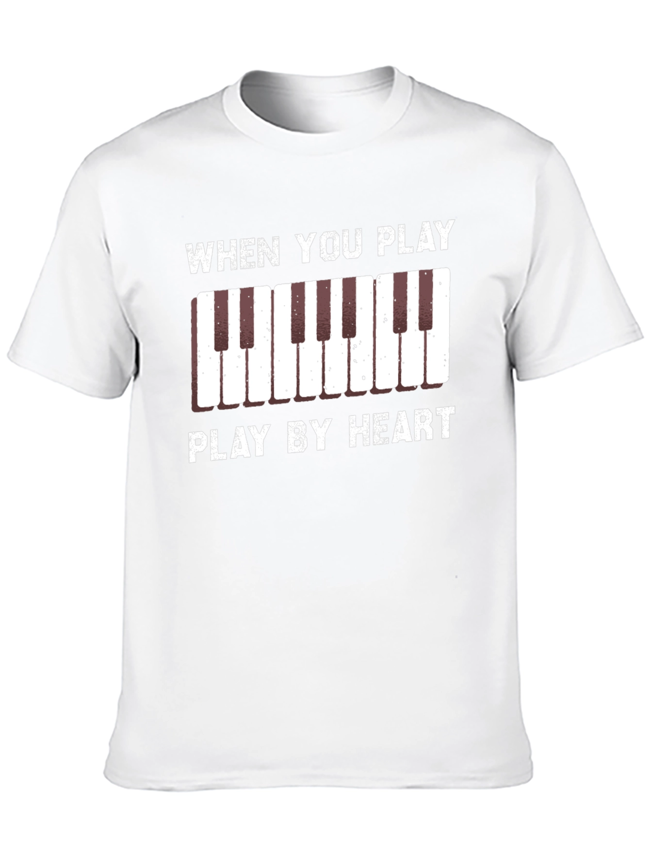 Play By Heart Piano Keys Graphic Tee