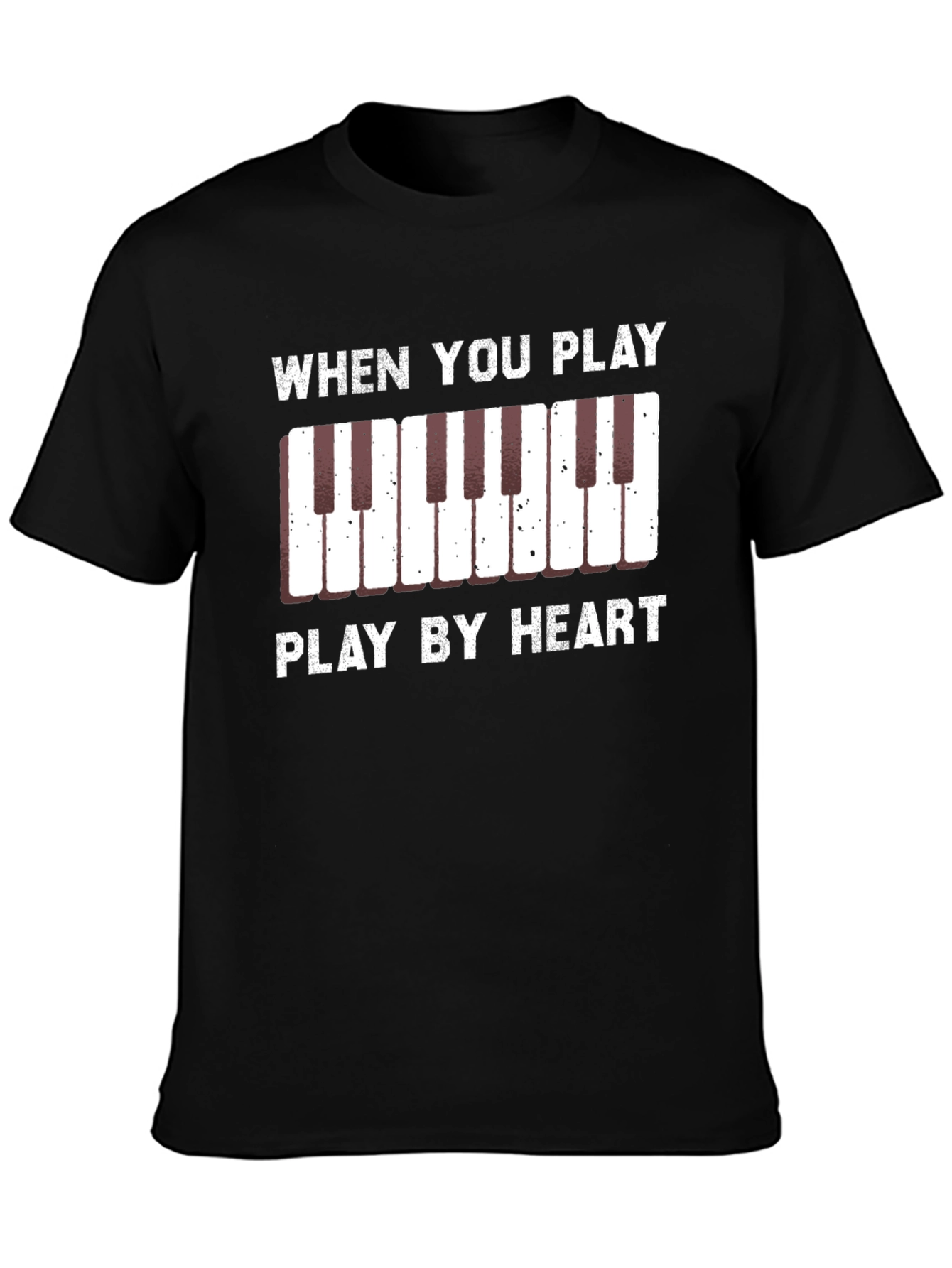 Play By Heart Piano Keys Graphic Tee