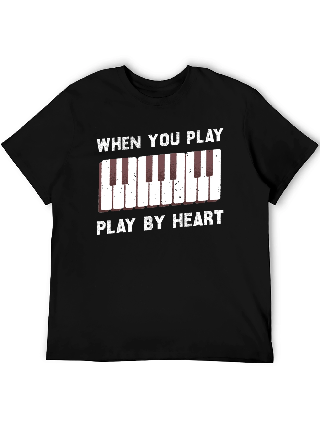 Play By Heart Piano Keys Graphic Tee