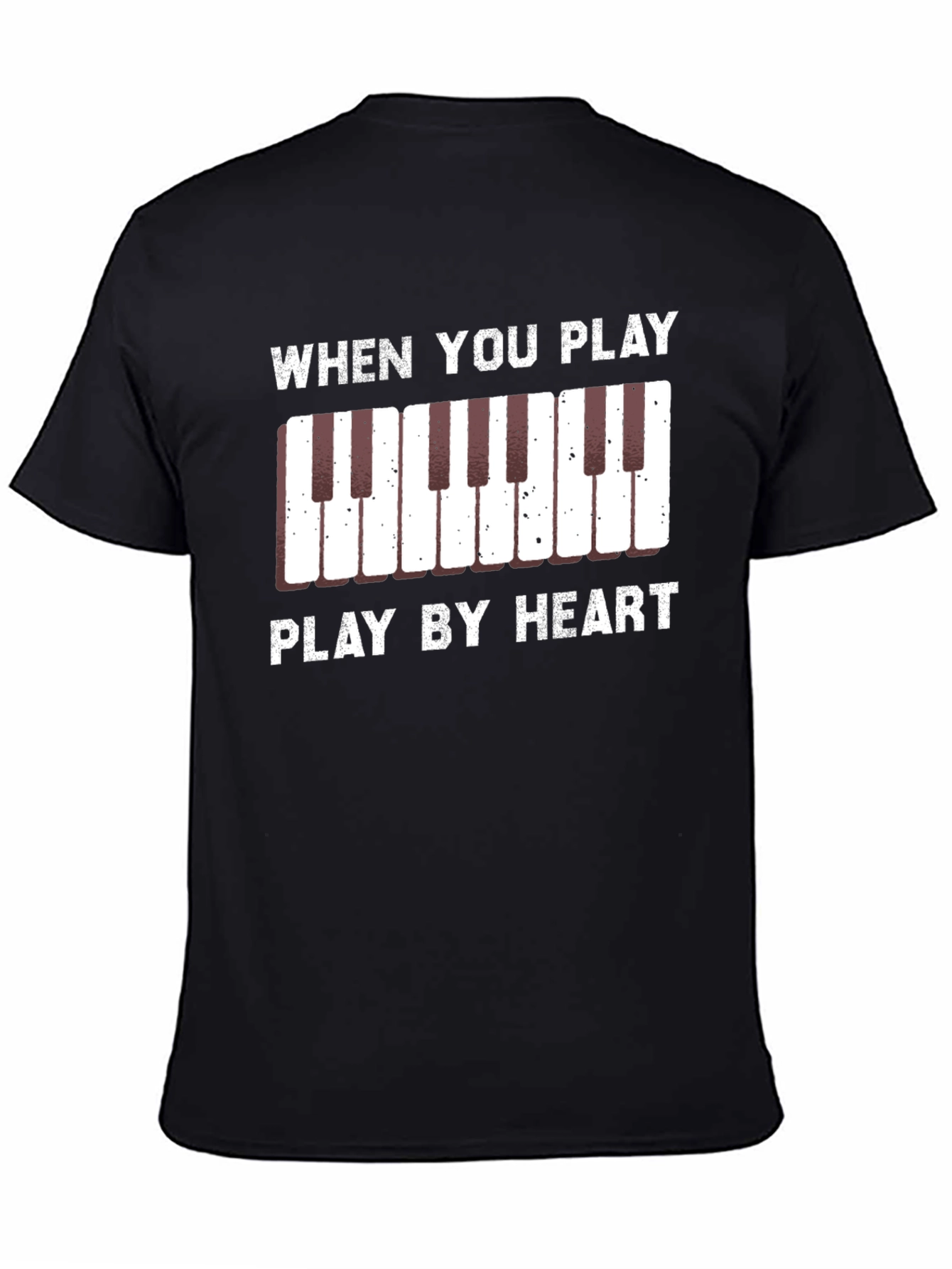 Play By Heart Piano Keys Graphic Tee