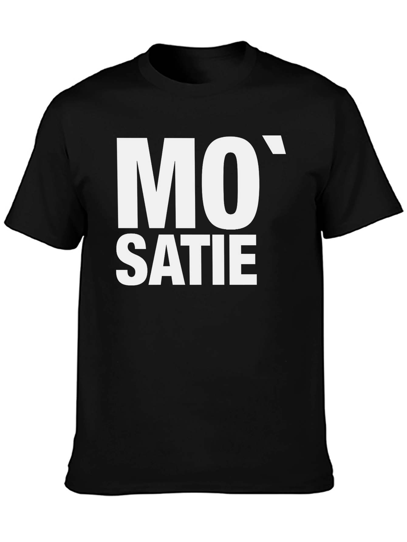 Mo Satie Black T-Shirt - Music Inspired Design