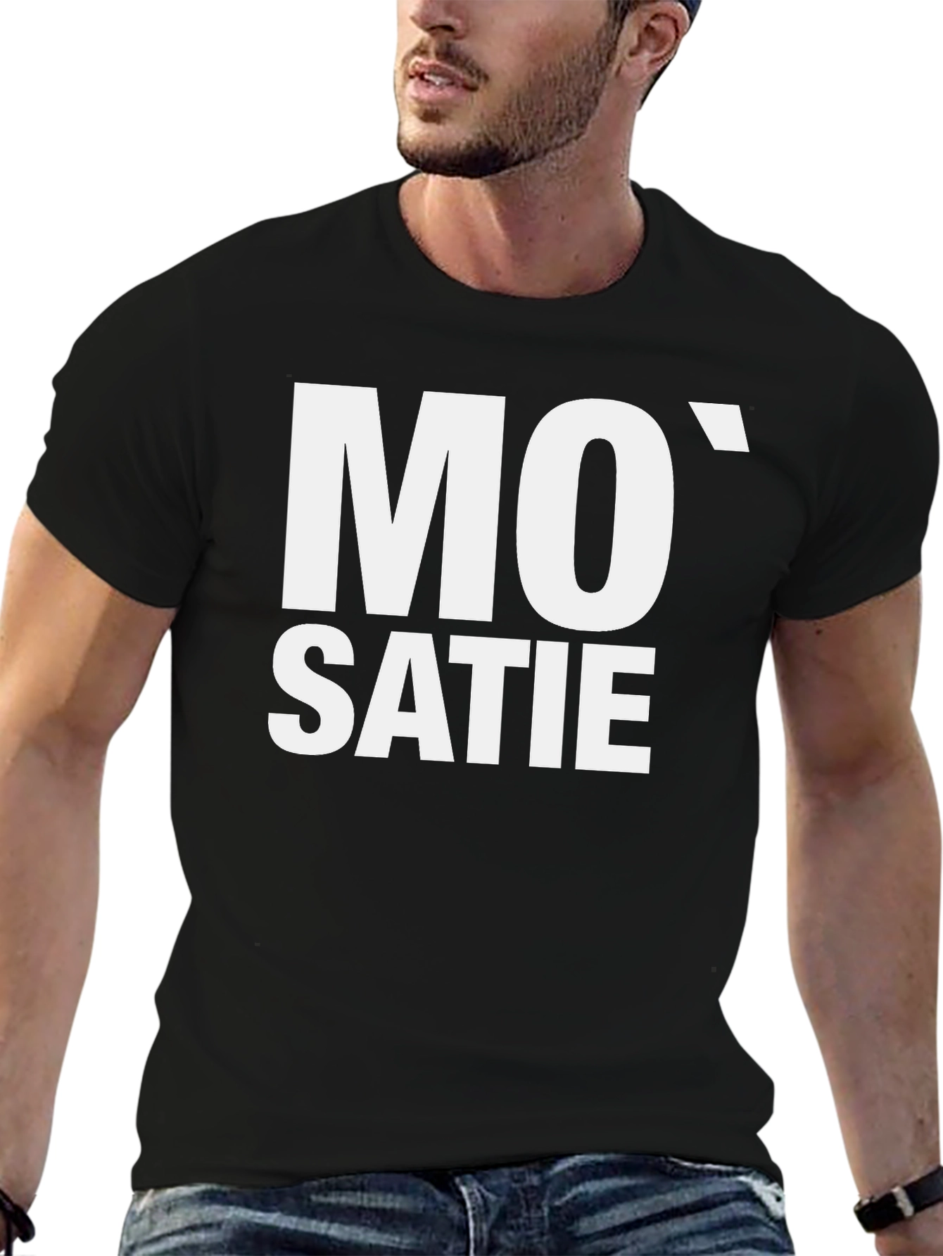 Mo Satie Black T-Shirt - Music Inspired Design