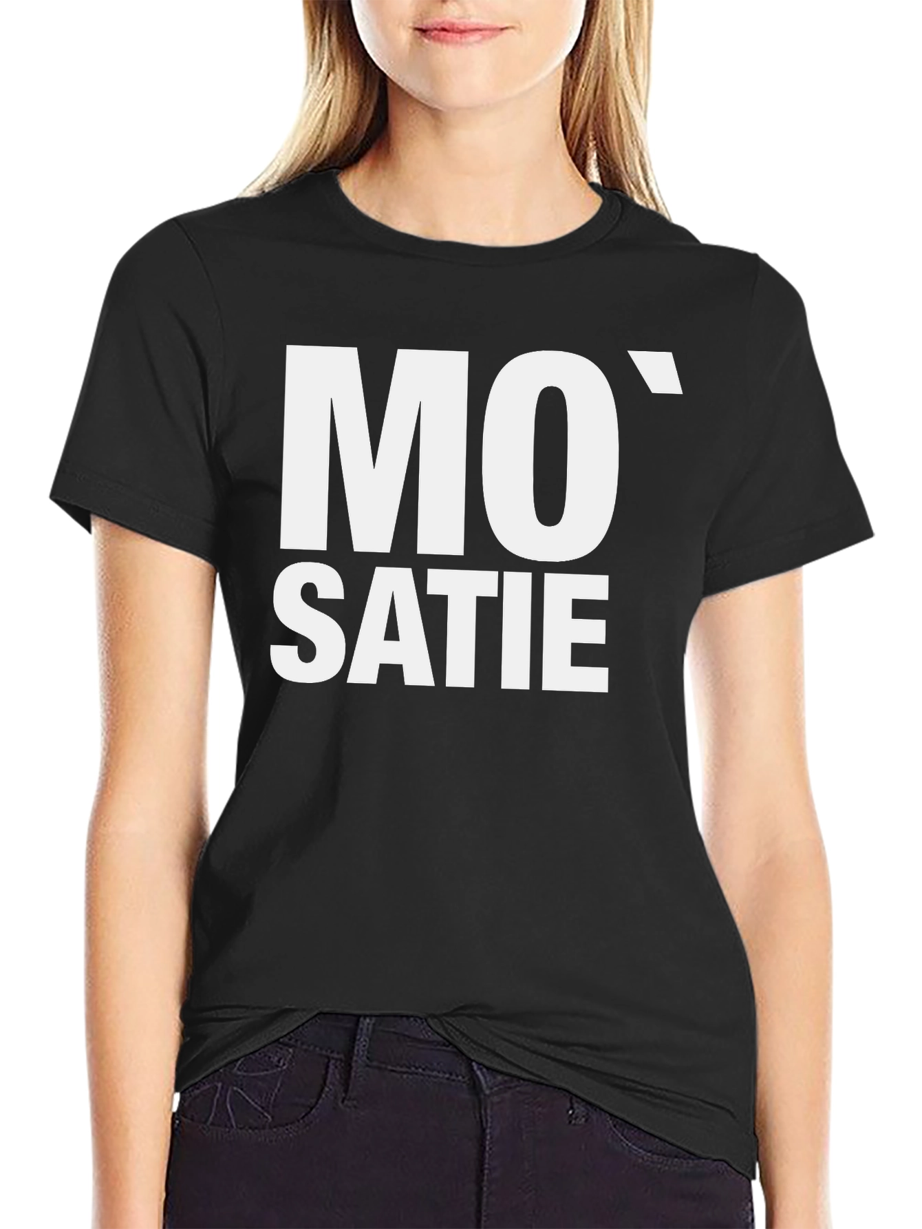Mo Satie Black T-Shirt - Music Inspired Design