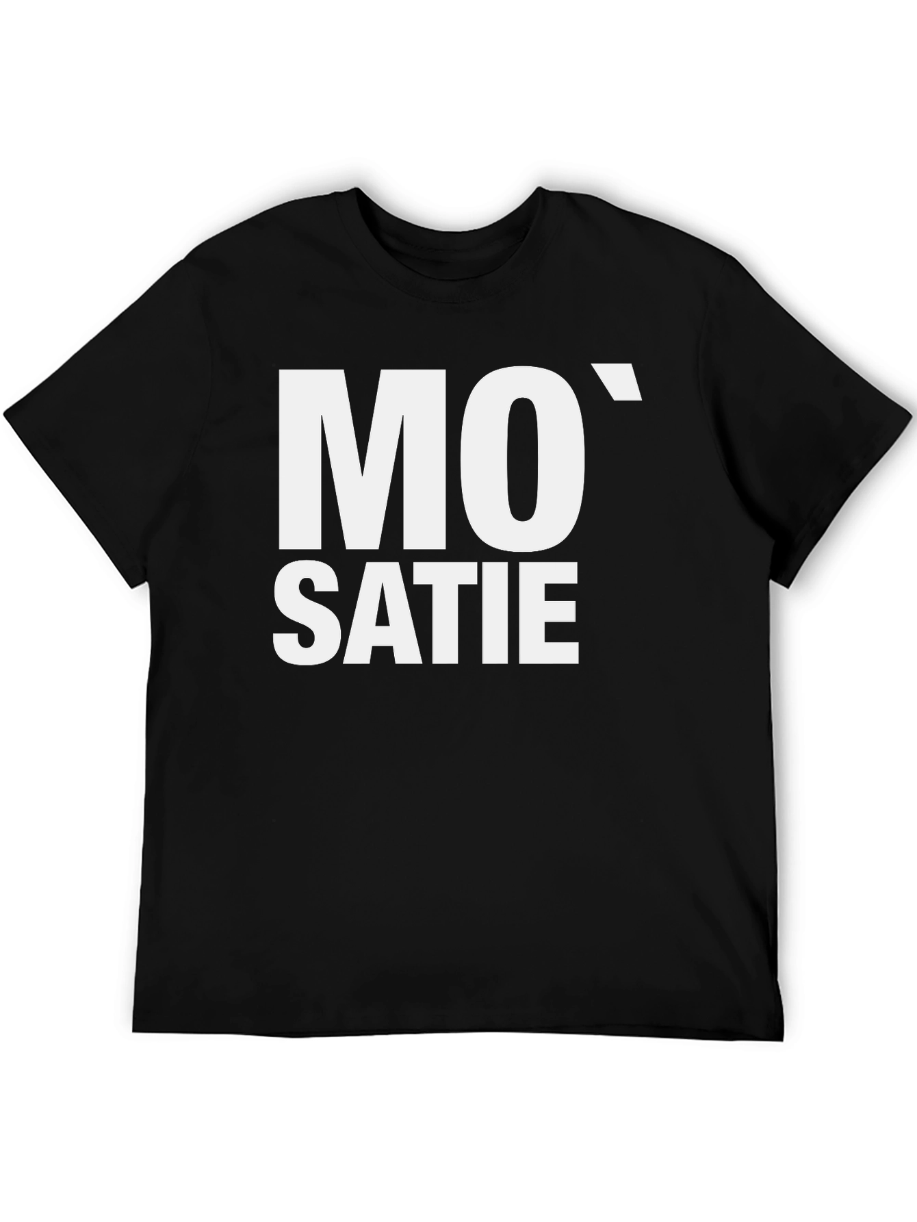 Mo Satie Black T-Shirt - Music Inspired Design
