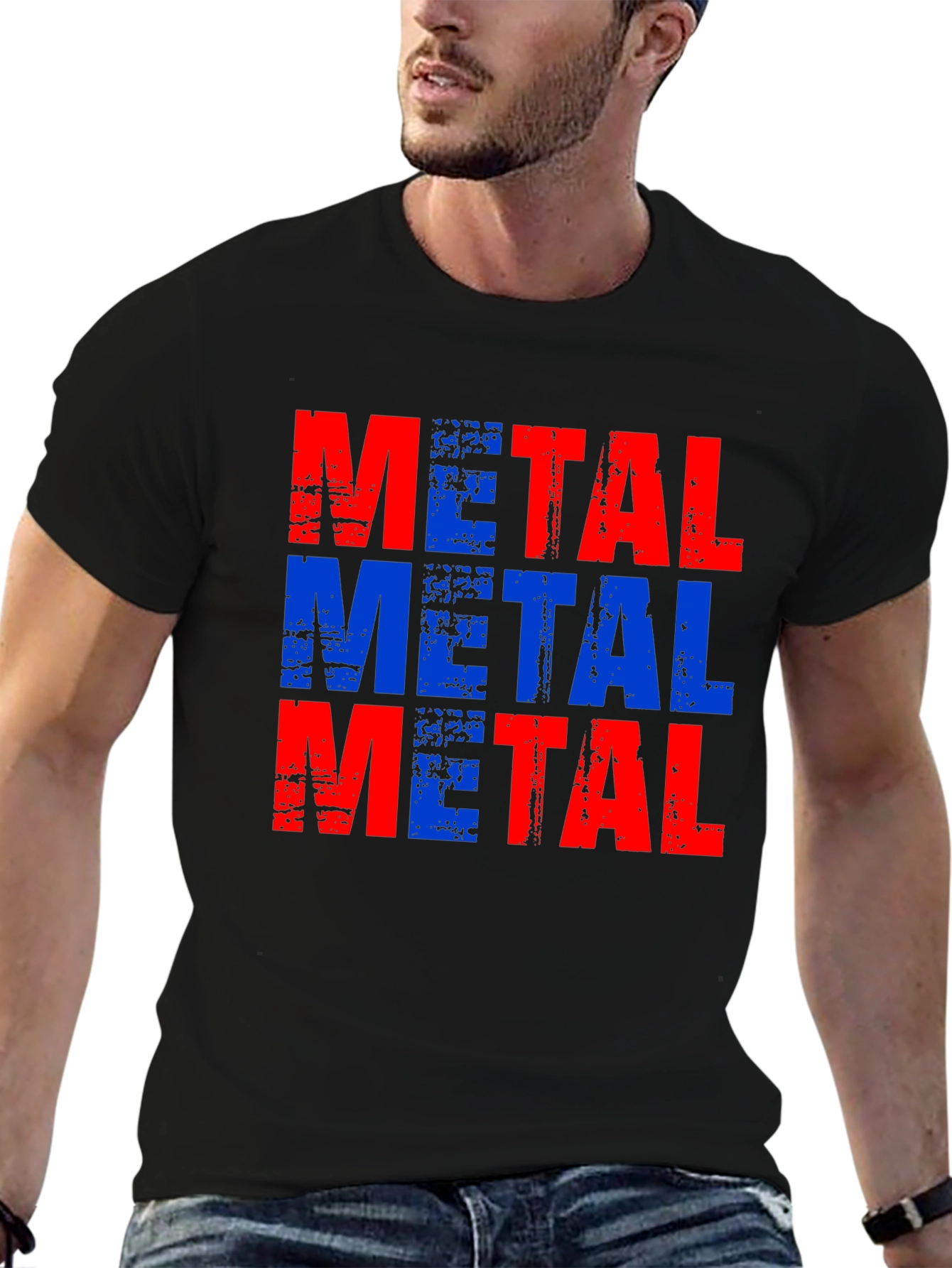 Metal Graphic Tee - Bold Statement T-Shirt