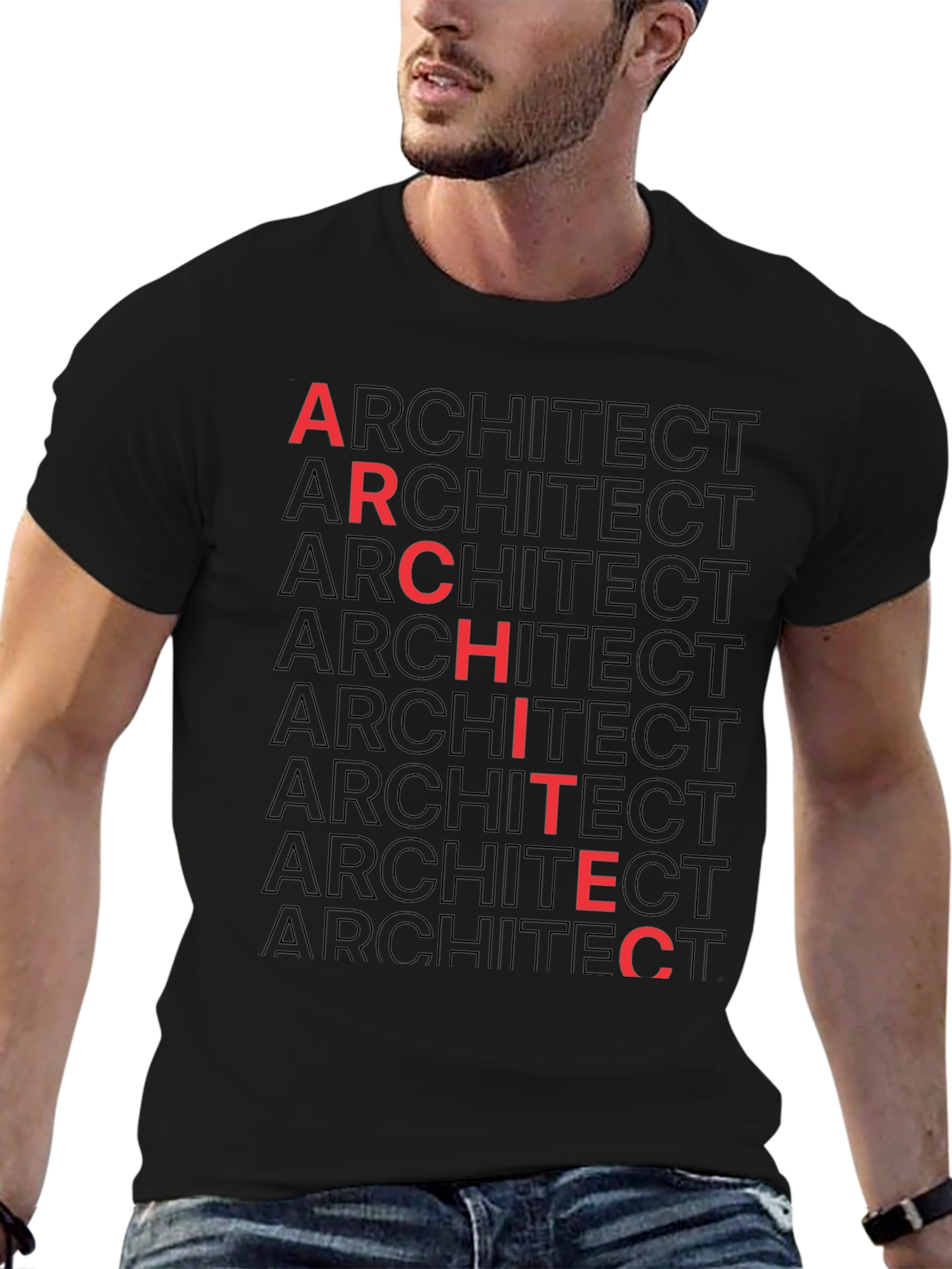 Architect Graphic Tee - Black Cotton Blend