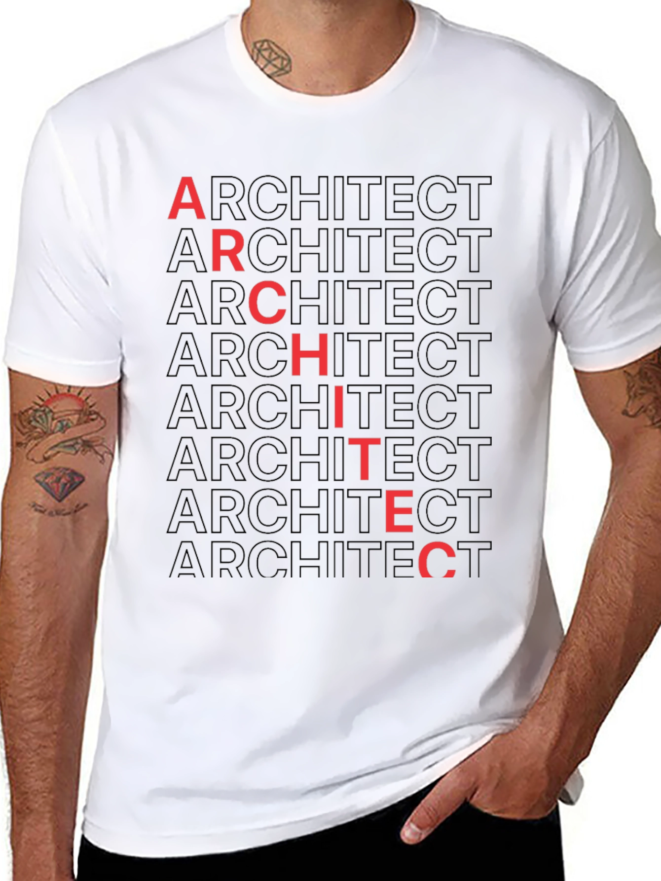 Architect Graphic Tee - Black Cotton Blend
