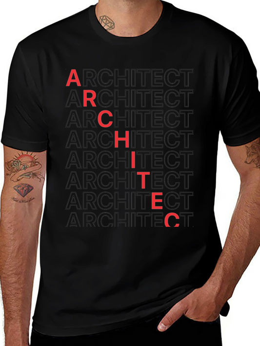 Architect Graphic Tee - Black Cotton Blend