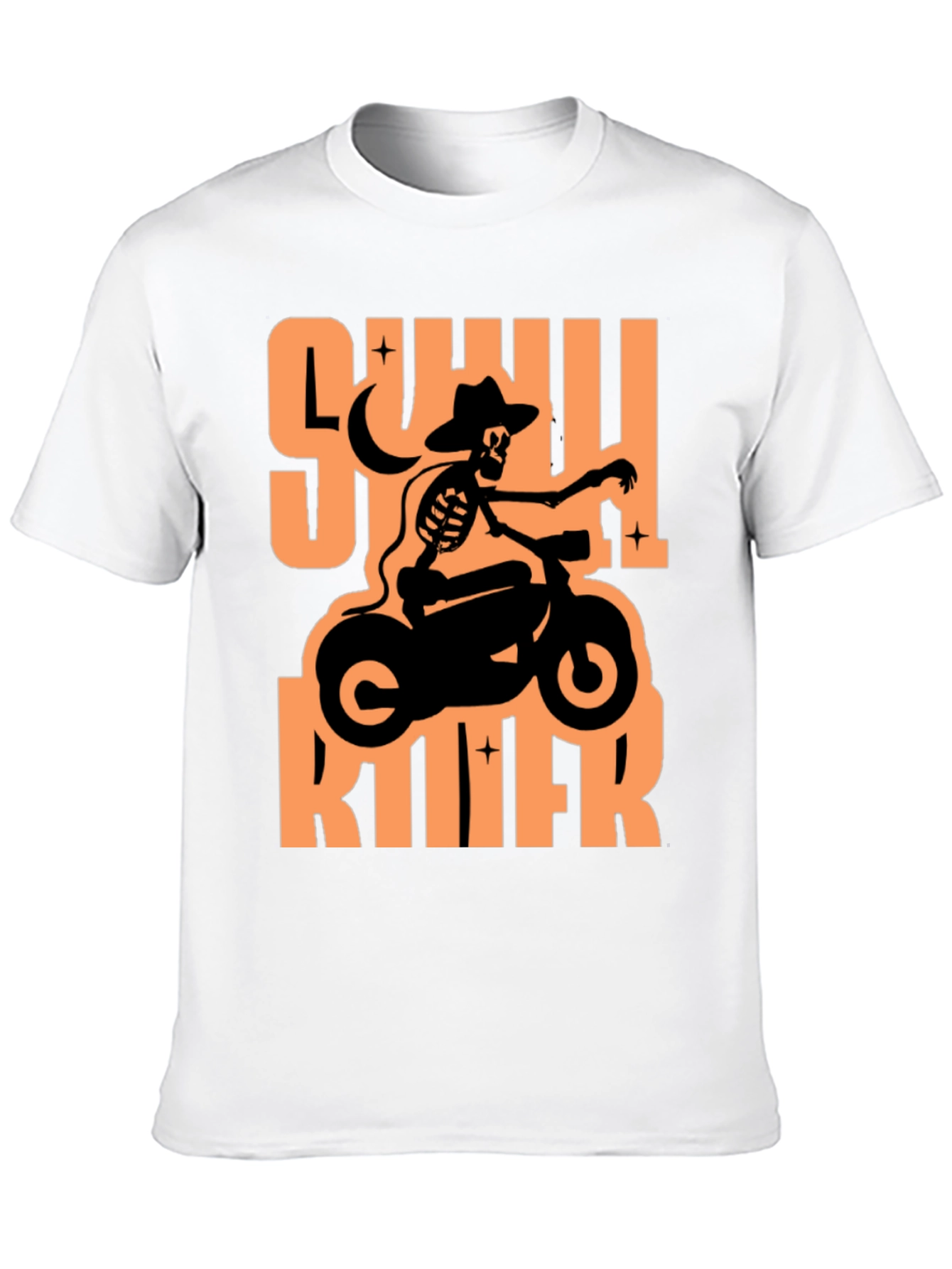 Skull Rider Graphic T-Shirt - Black