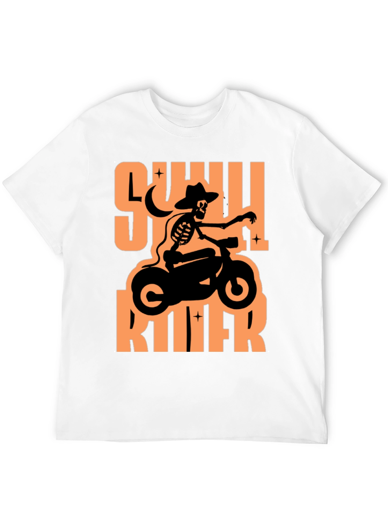 Skull Rider Graphic T-Shirt - Black