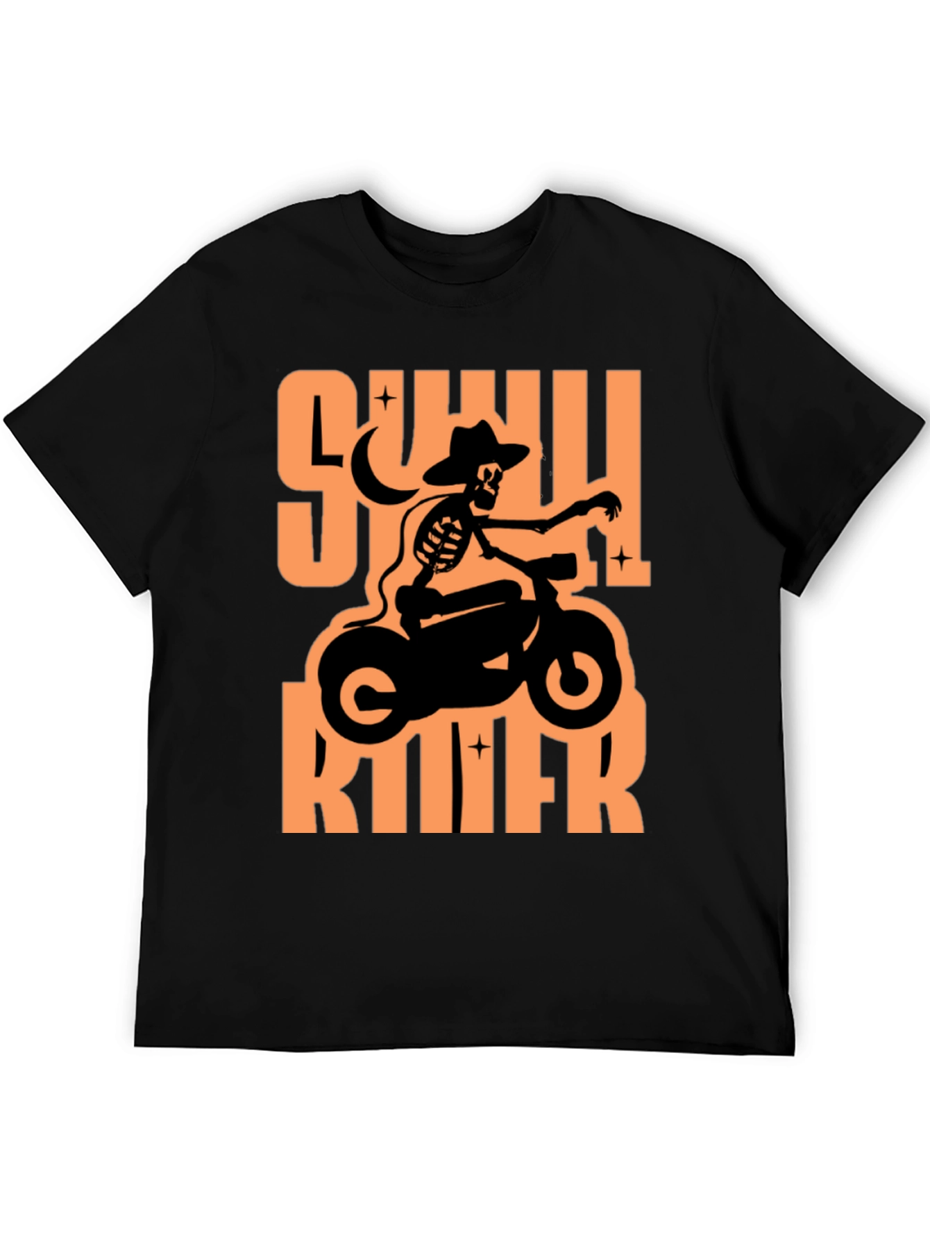 Skull Rider Graphic T-Shirt - Black