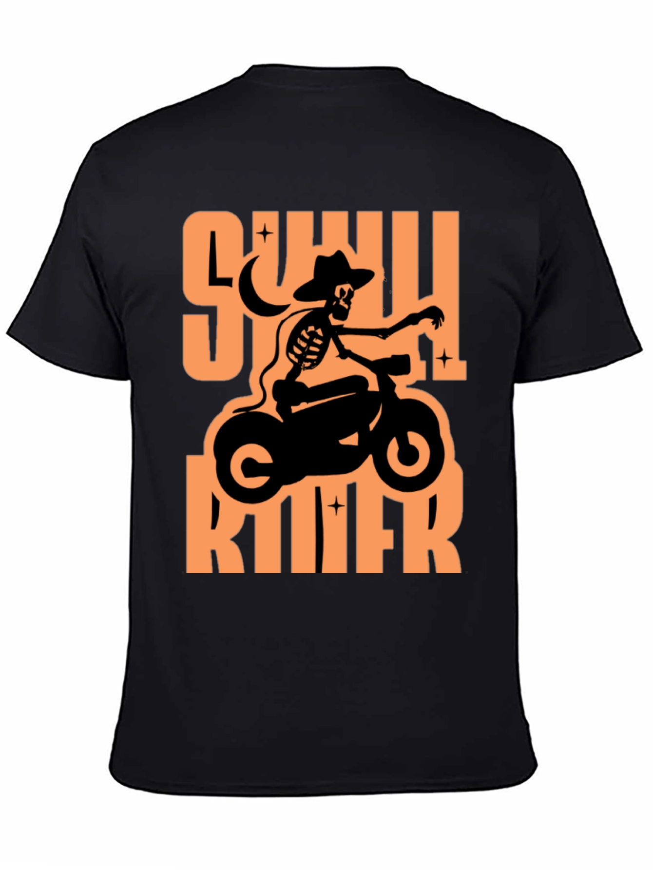 Skull Rider Graphic T-Shirt - Black