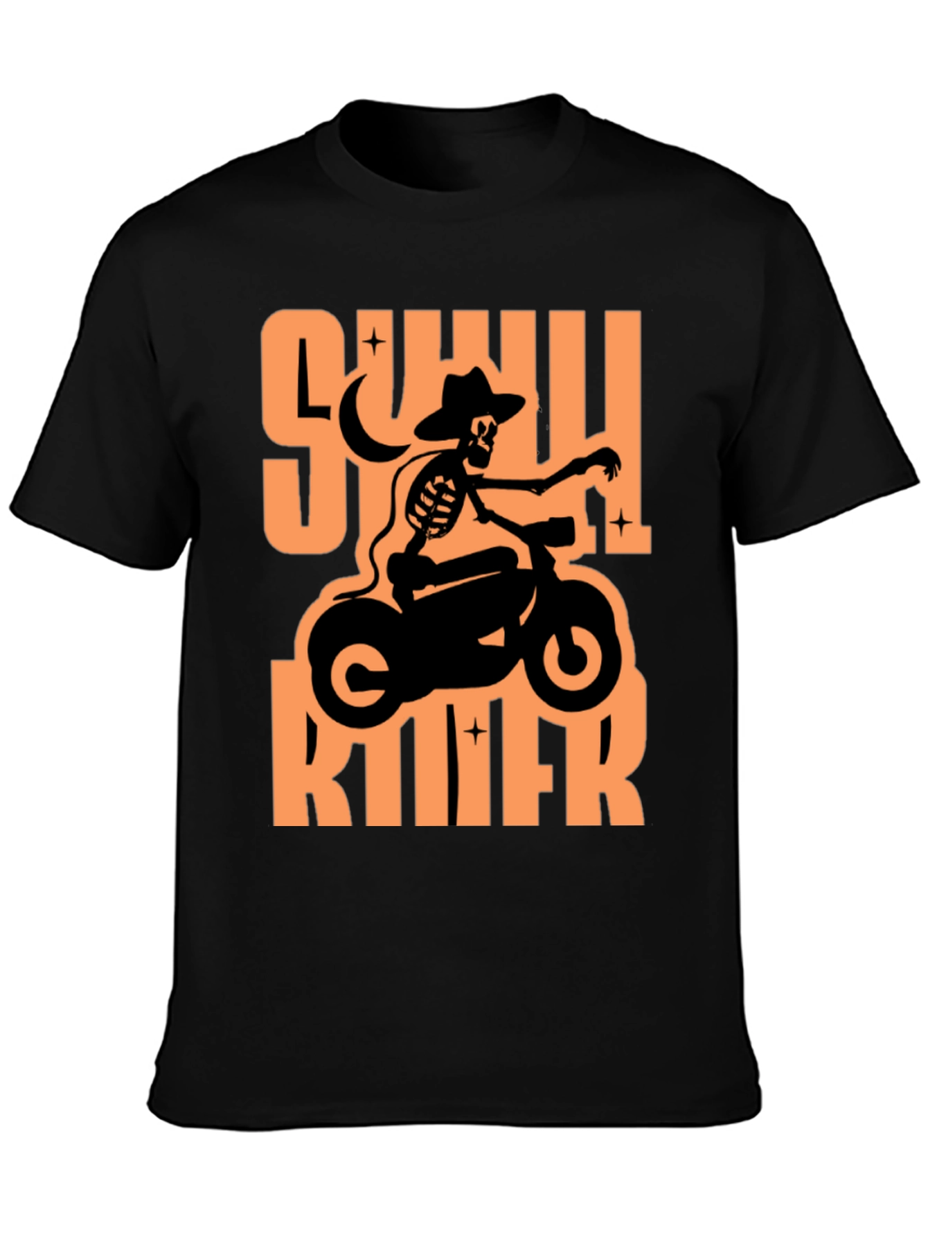 Skull Rider Graphic T-Shirt - Black