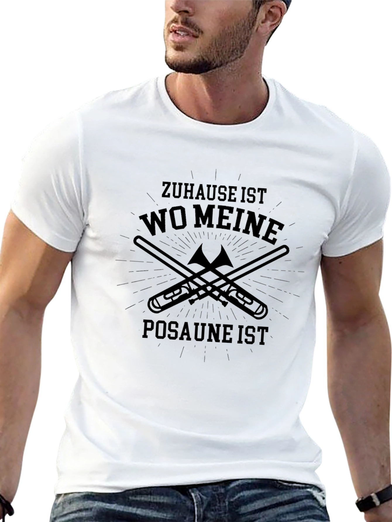 Zuhause Ist Wo Meine Posaune Ist T-Shirt