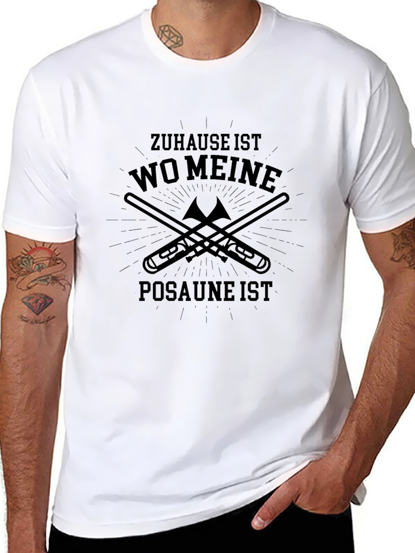 Zuhause Ist Wo Meine Posaune Ist T-Shirt