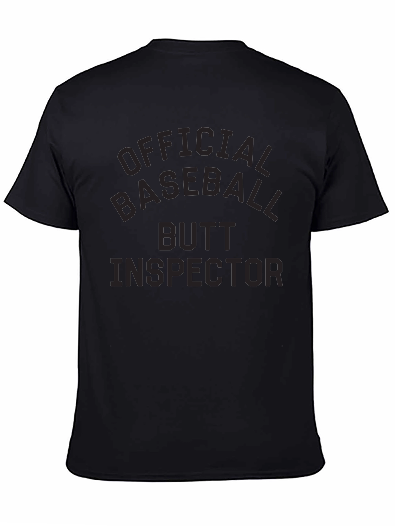 Official Baseball Butt Inspector T-Shirt - Novelty Tee