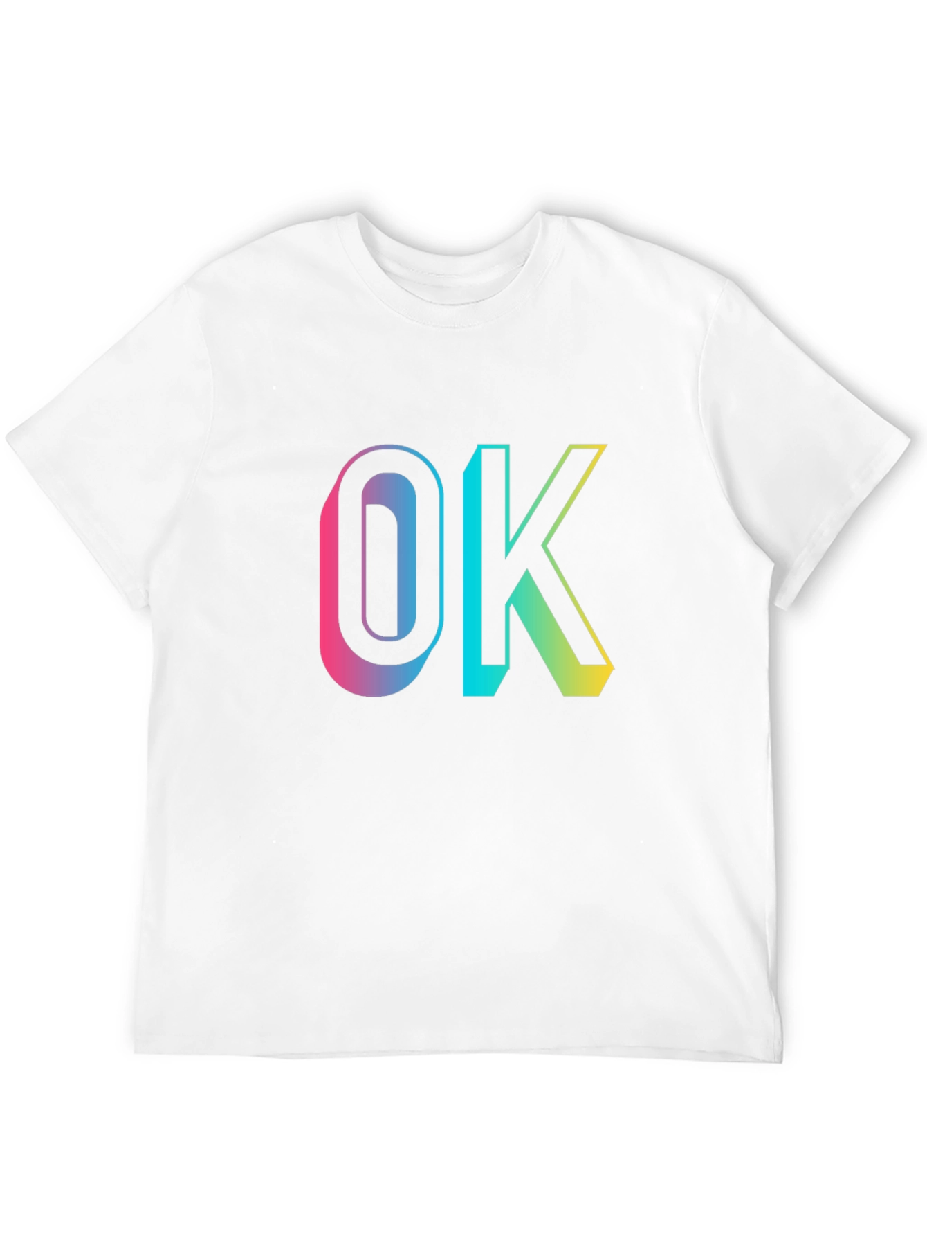 OK Gradient Graphic Tee - Casual Comfort