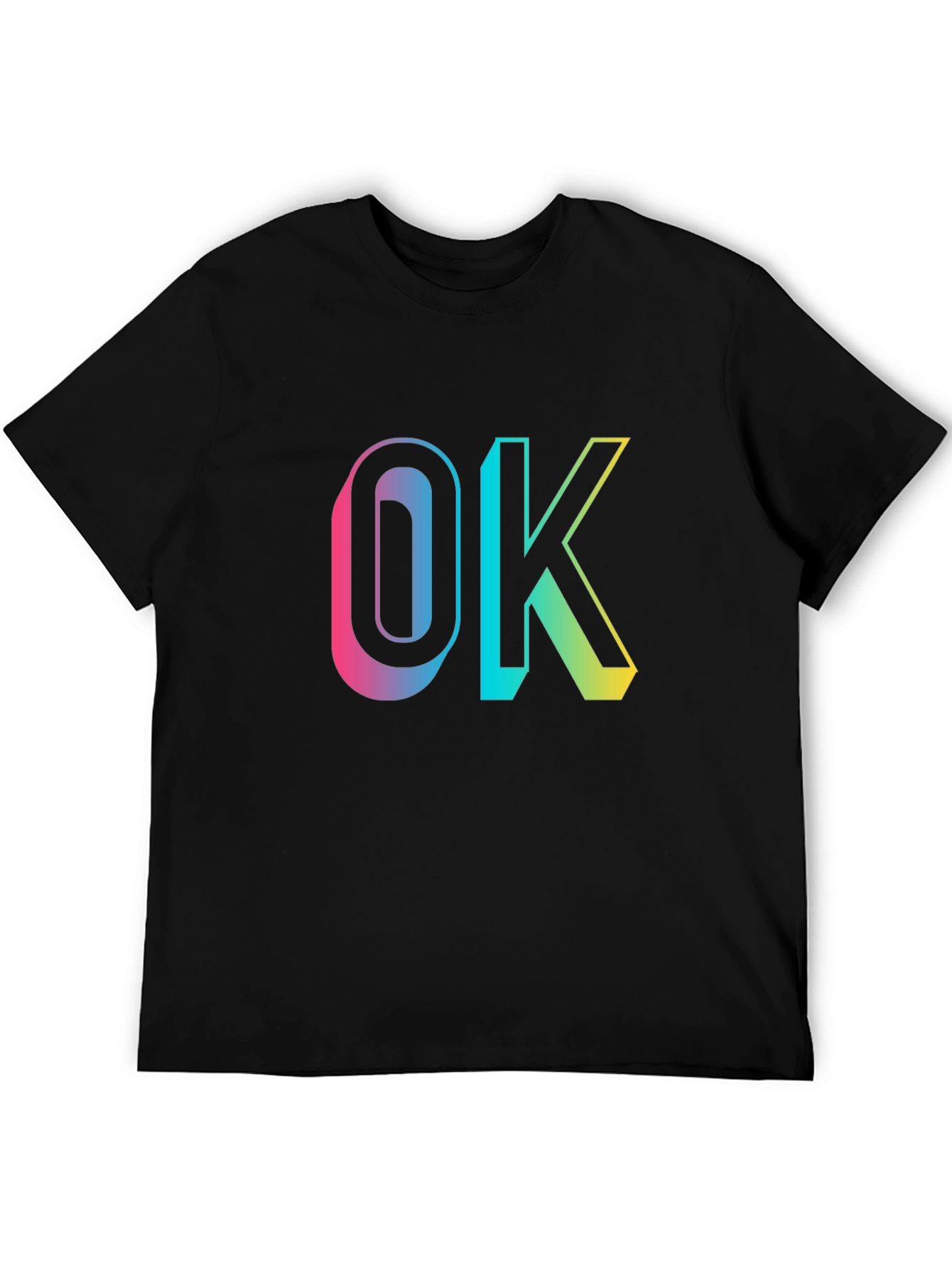 OK Gradient Graphic Tee - Casual Comfort