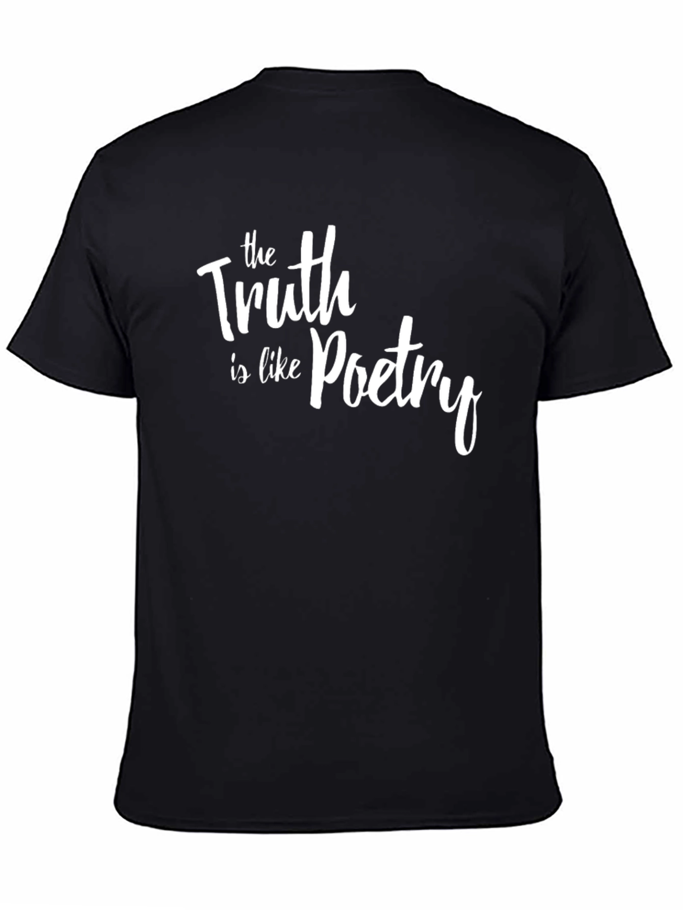 Truth is Like Poetry Graphic Tee - Black