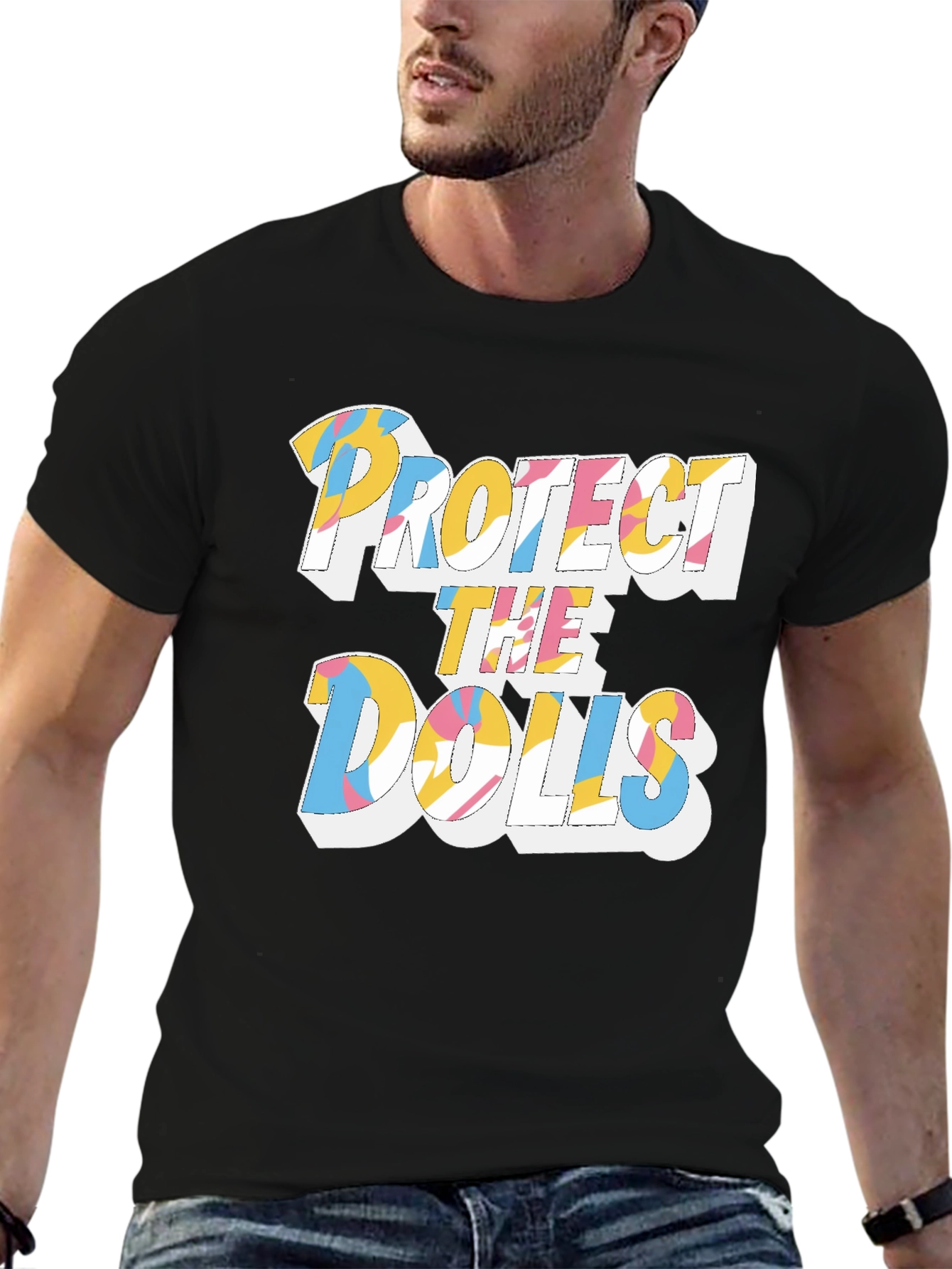 Protect the Dolls Graphic Print Tee