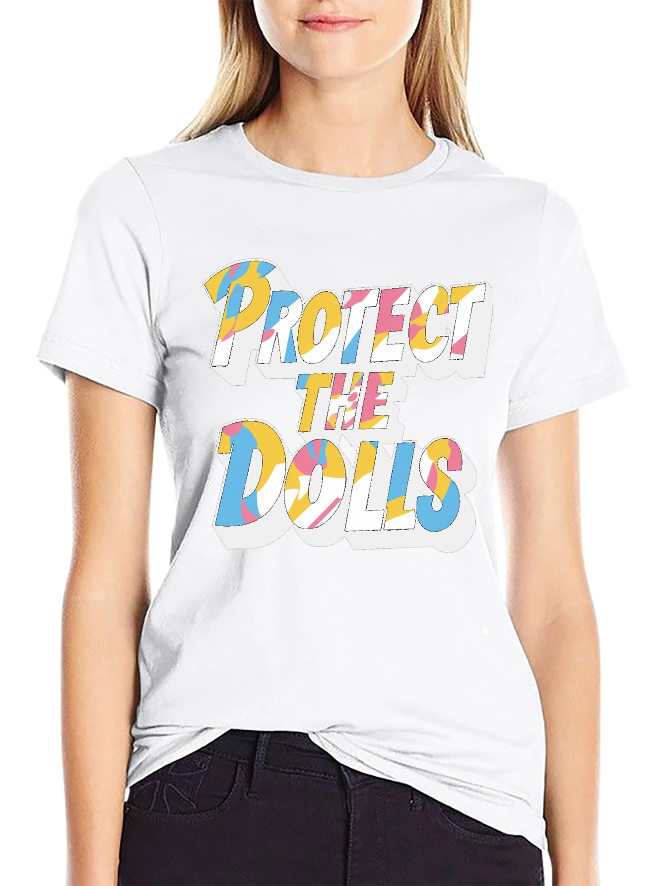 Protect the Dolls Graphic Print Tee