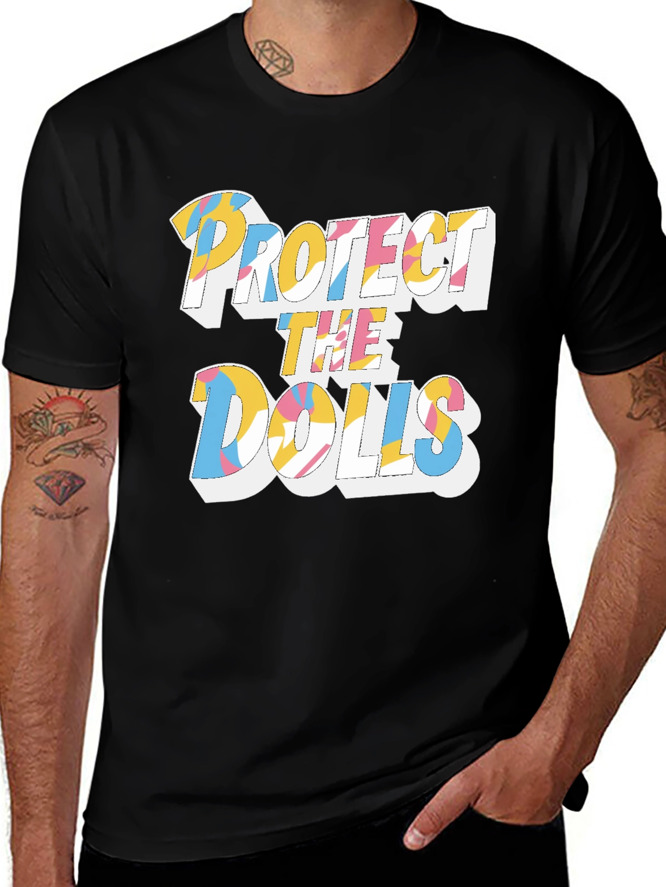 Protect the Dolls Graphic Print Tee