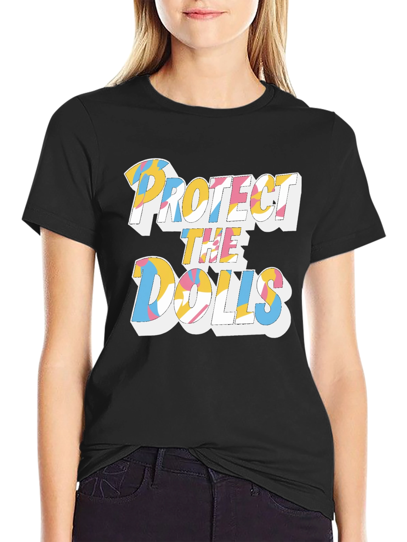 Protect the Dolls Graphic Print Tee