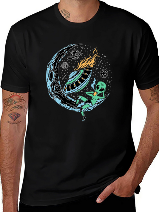 Alien Moon UFO Graphic Tee