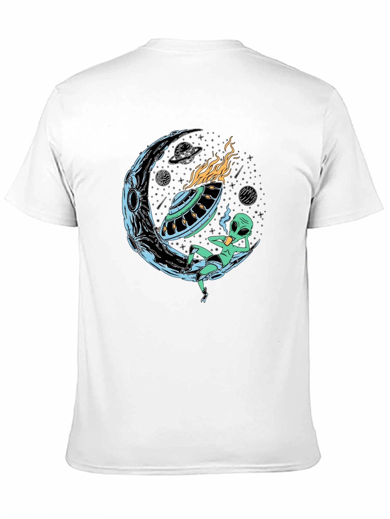 Alien Moon UFO Graphic Tee