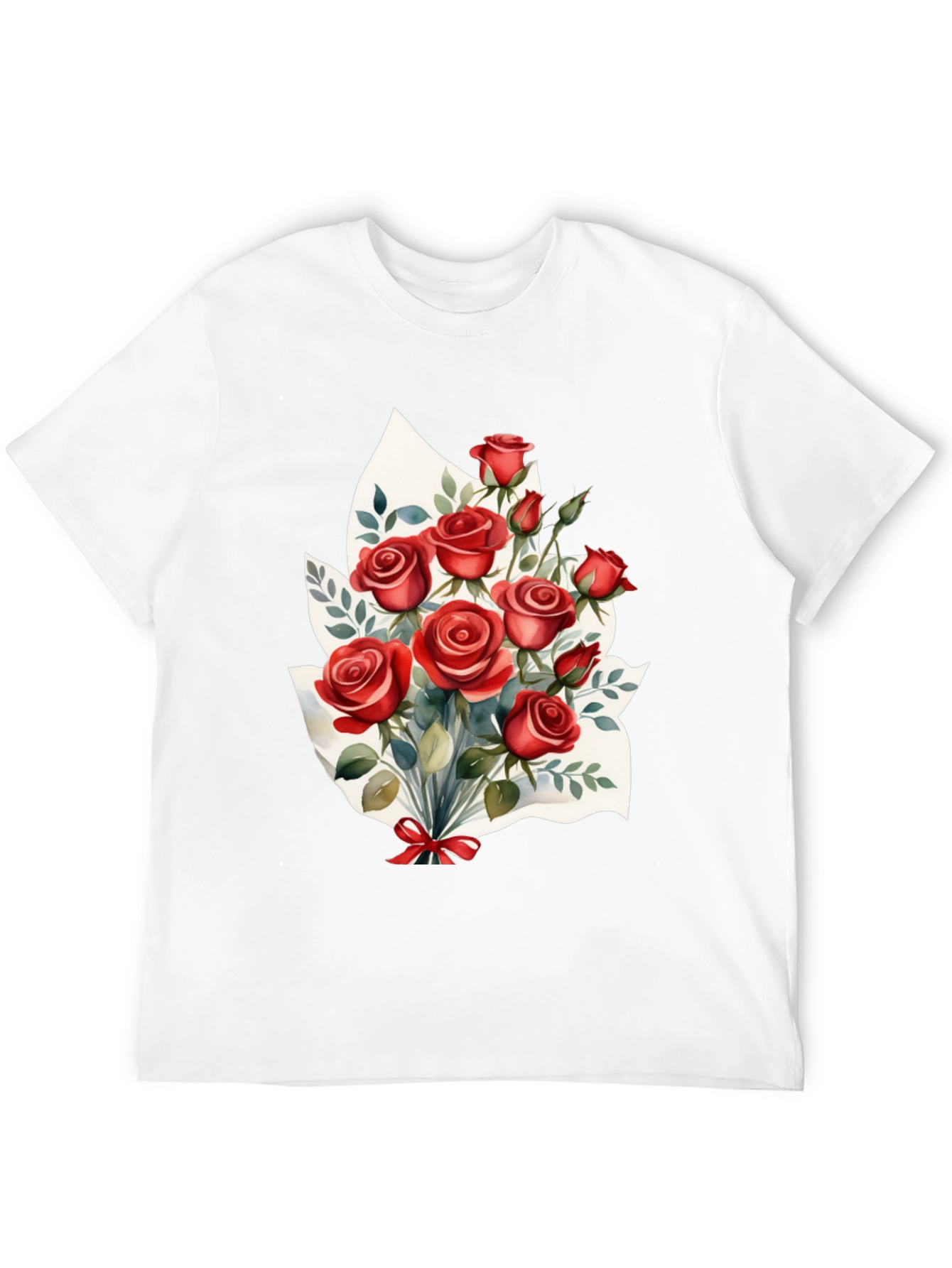 Romantic Roses T-Shirt: Floral Bouquet Design