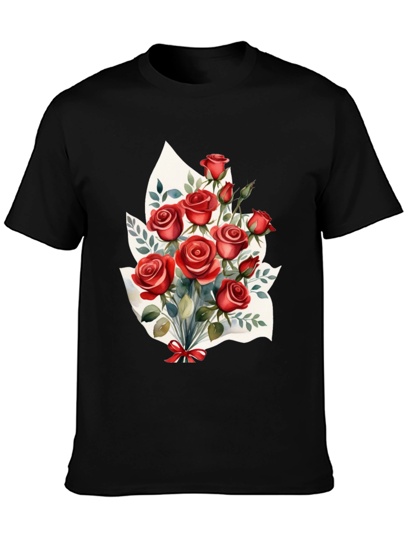 Romantic Roses T-Shirt: Floral Bouquet Design
