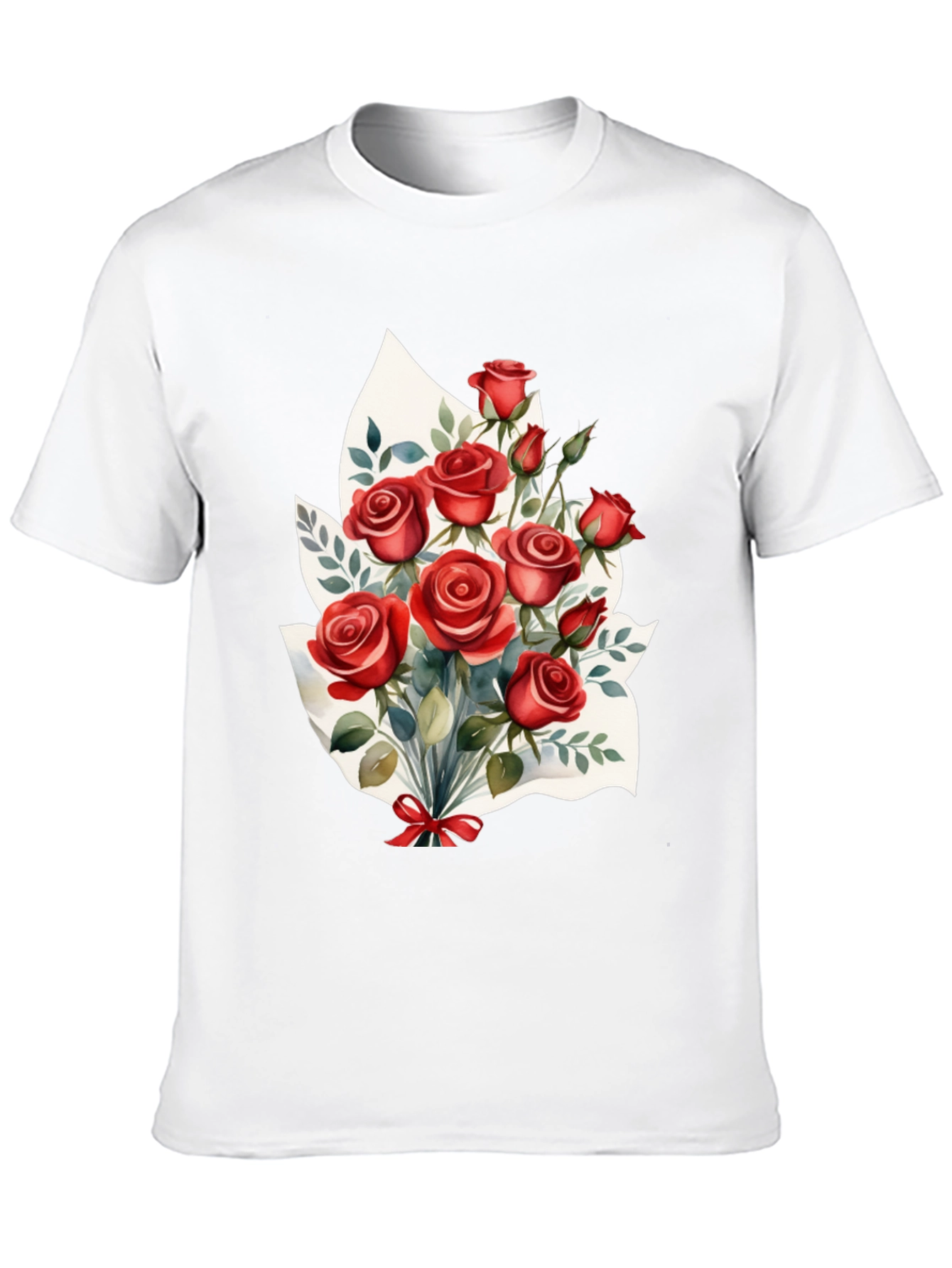 Romantic Roses T-Shirt: Floral Bouquet Design