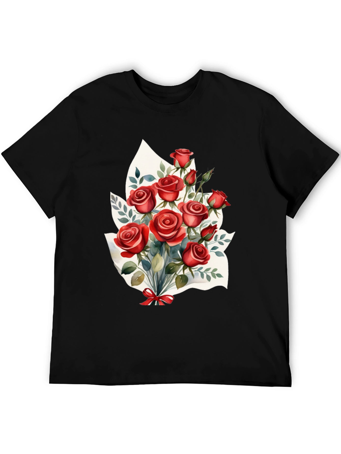 Romantic Roses T-Shirt: Floral Bouquet Design