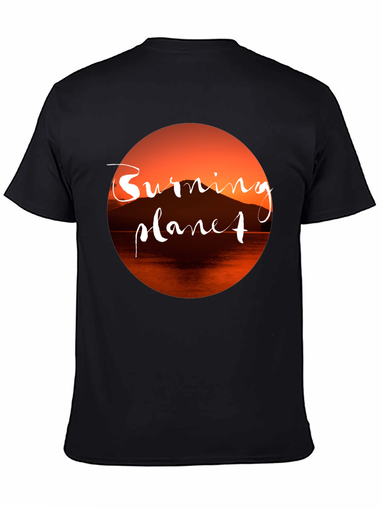 Burning Planet Graphic Tee - Eco-Conscious Fashion
