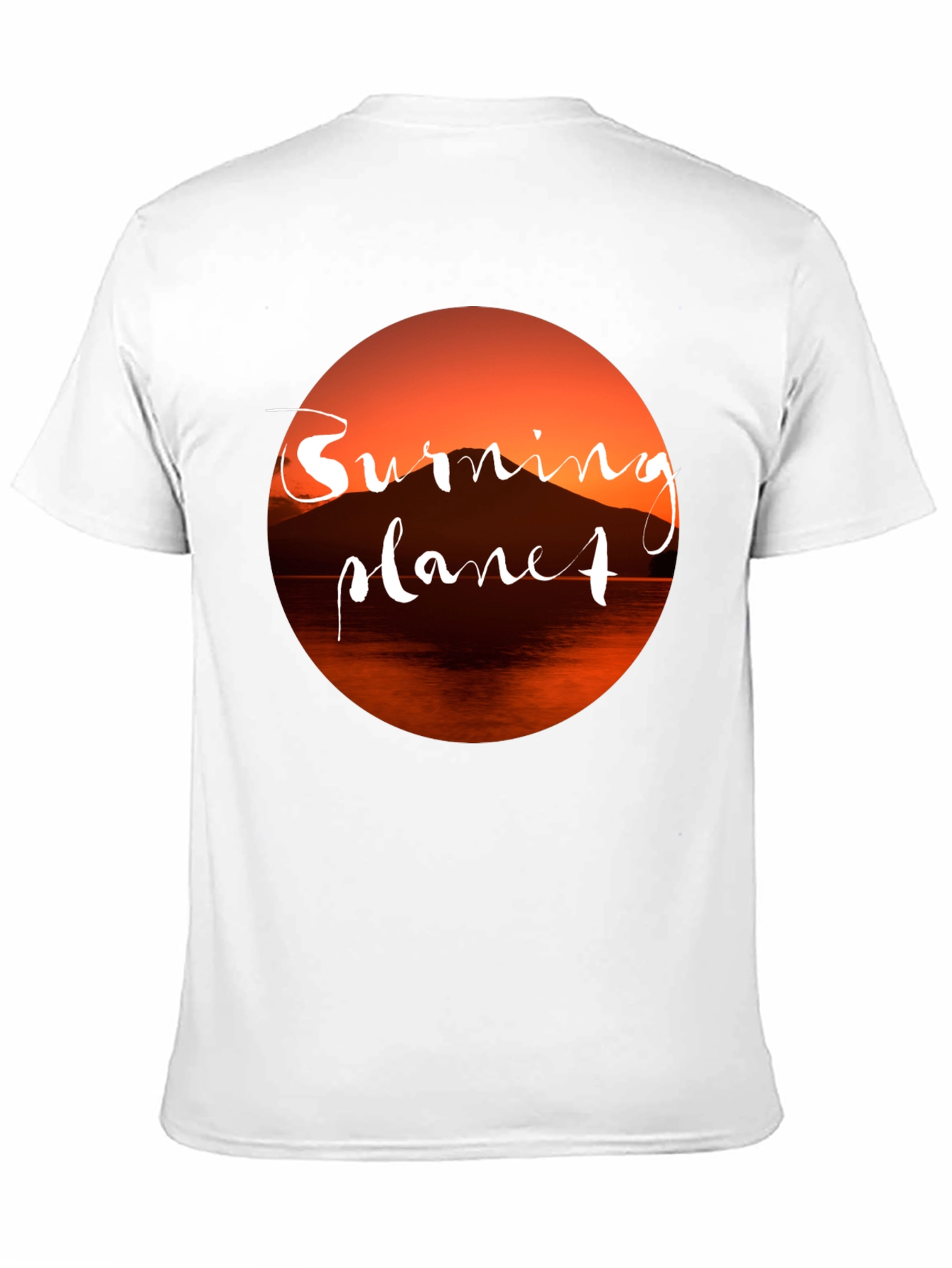 Burning Planet Graphic Tee - Eco-Conscious Fashion