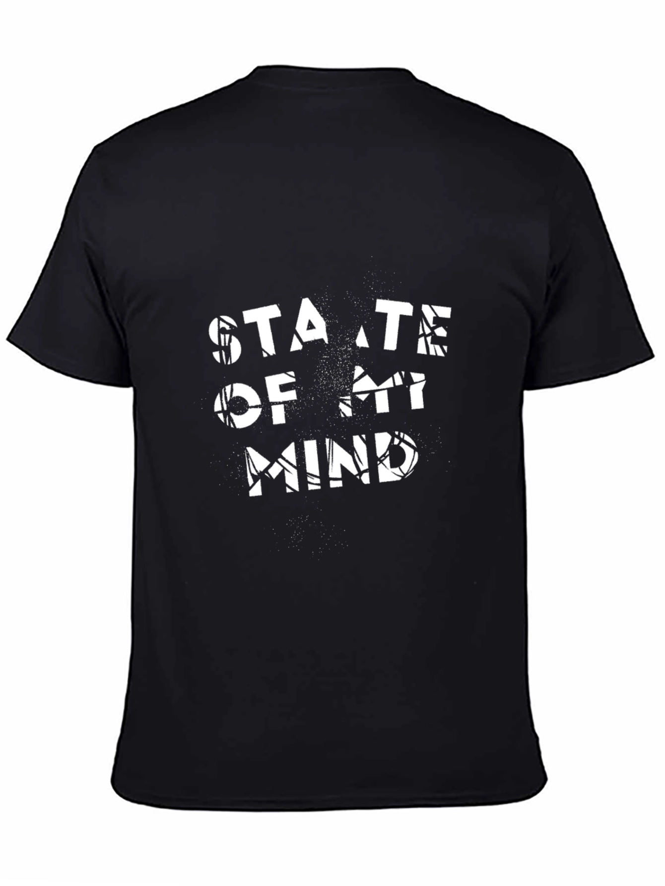 State of Mind Graphic Print Black T-Shirt