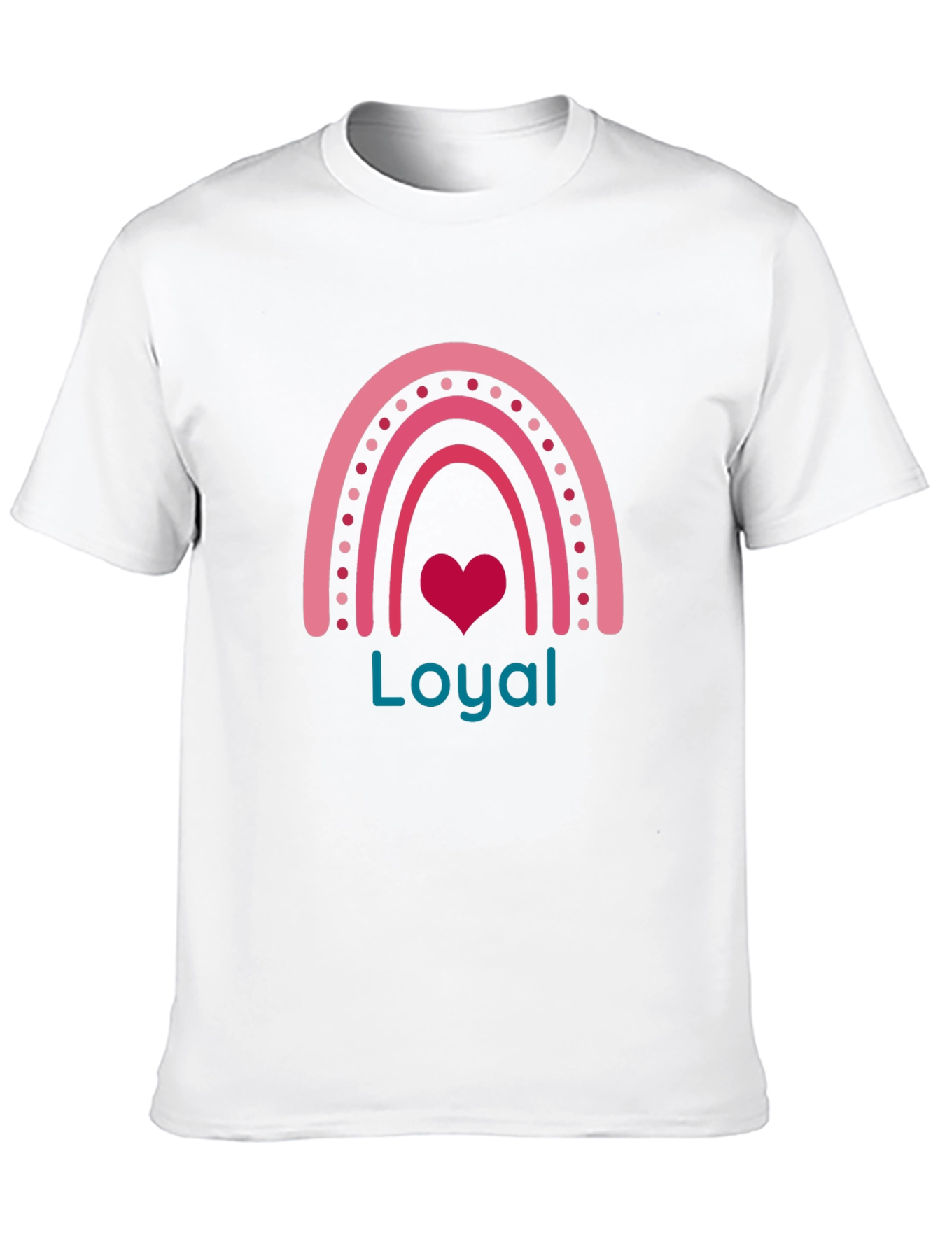 Loyal Heart Rainbow Graphic Tee - Black Cotton