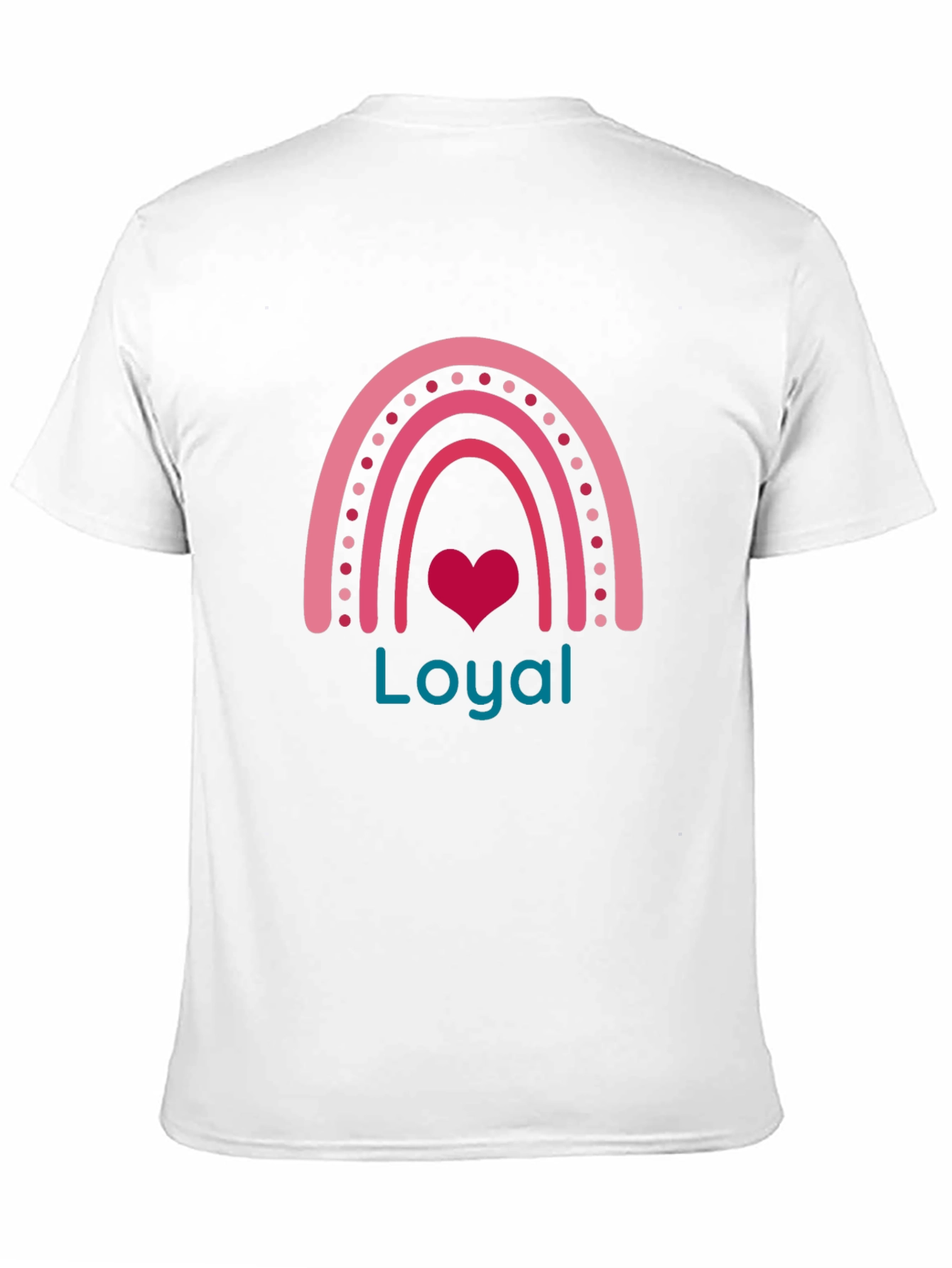Loyal Heart Rainbow Graphic Tee - Black Cotton