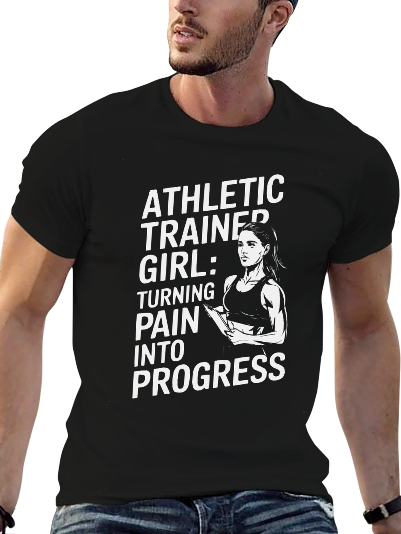 Athletic Trainer T-Shirt - Turning Pain Into Progress Tee