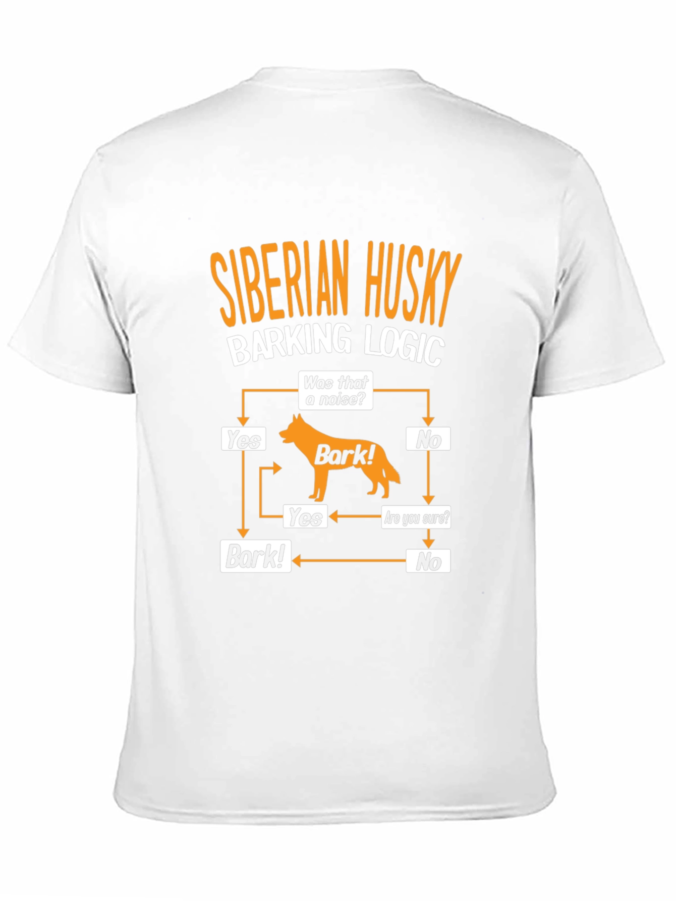 Siberian Husky Barking Logic Mens T-Shirt