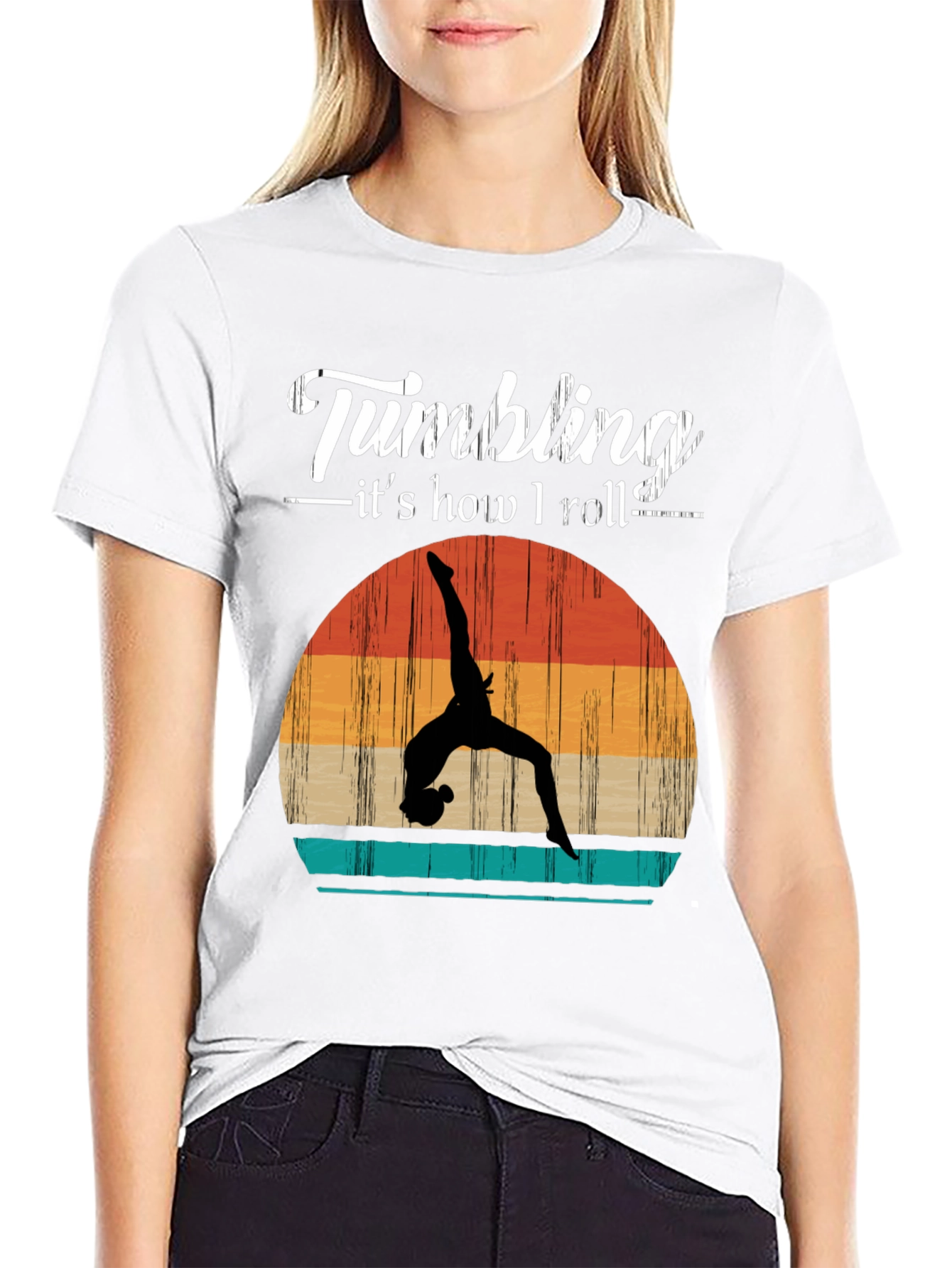 Gymnastics T-Shirt - Tumbling Is How I Roll