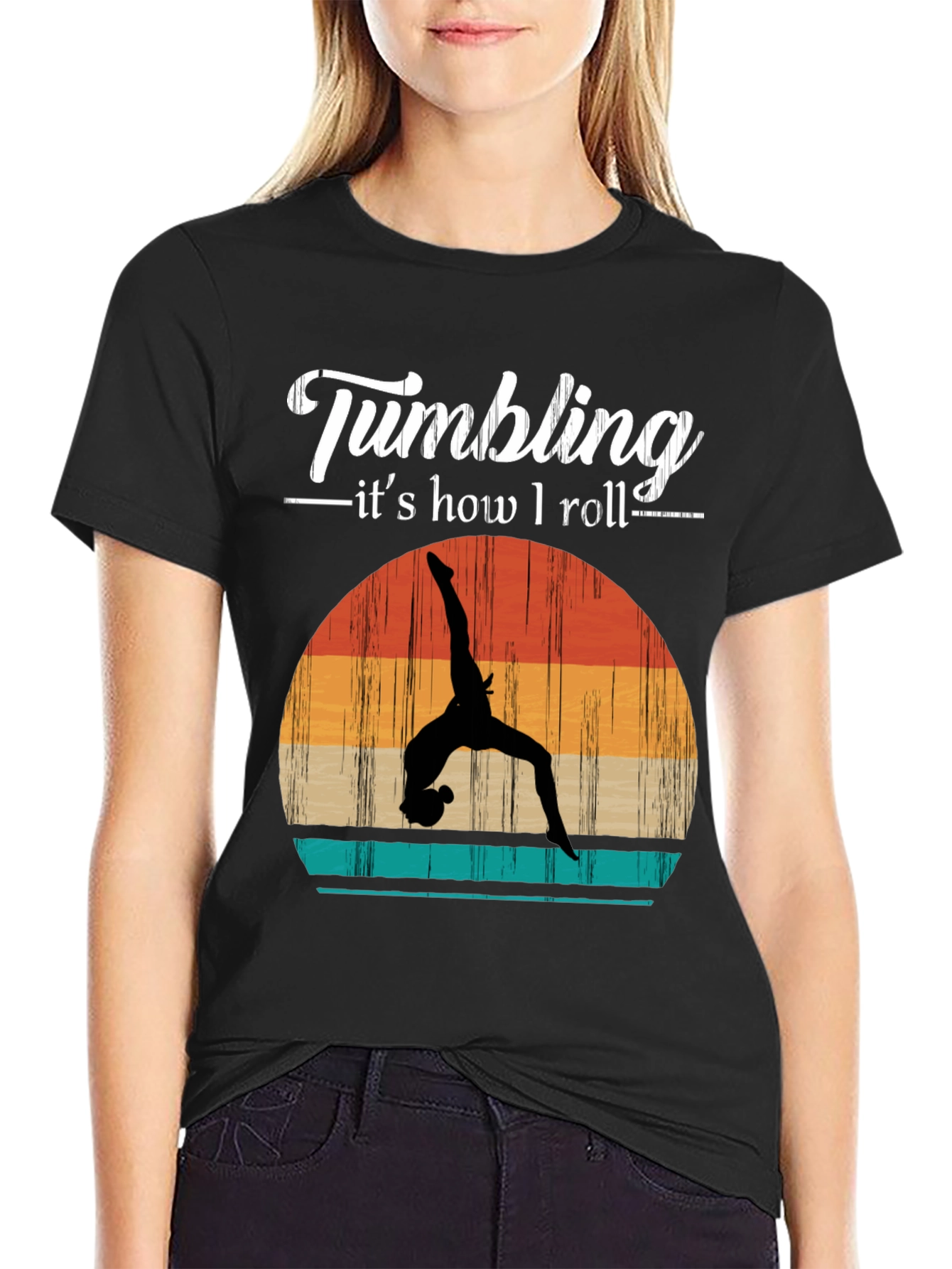 Gymnastics T-Shirt - Tumbling Is How I Roll