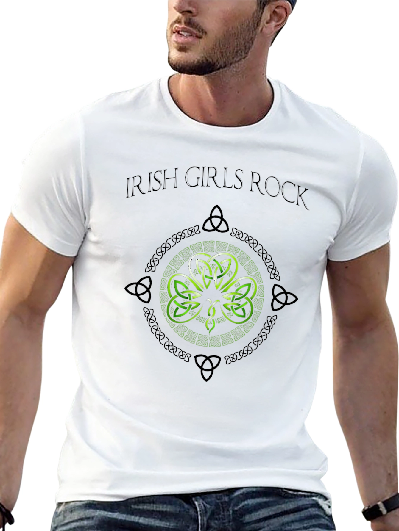 Irish Girls Rock St. Patricks Day Shamrock T-Shirt