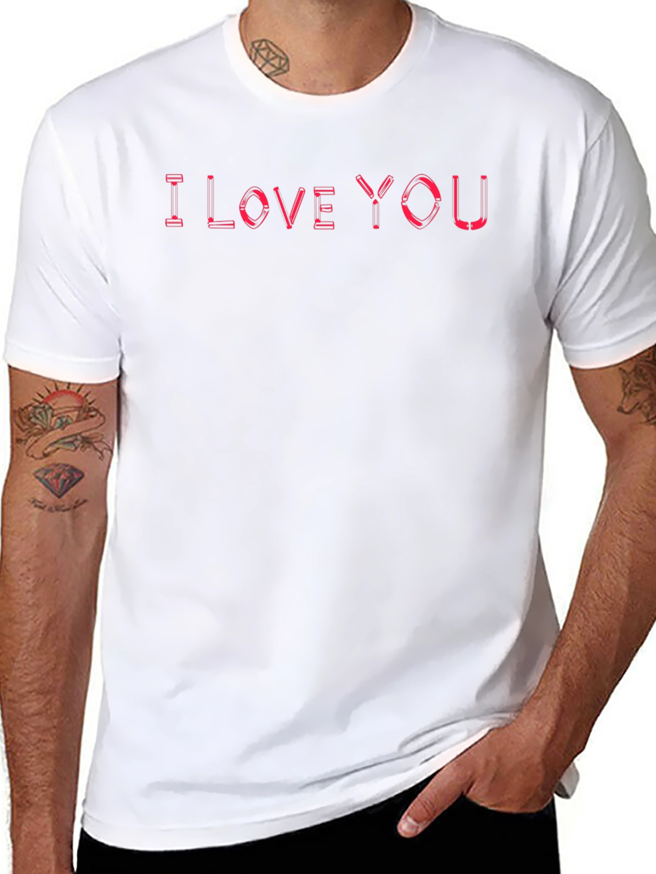 I Love You Graphic Tee - Black T-Shirt