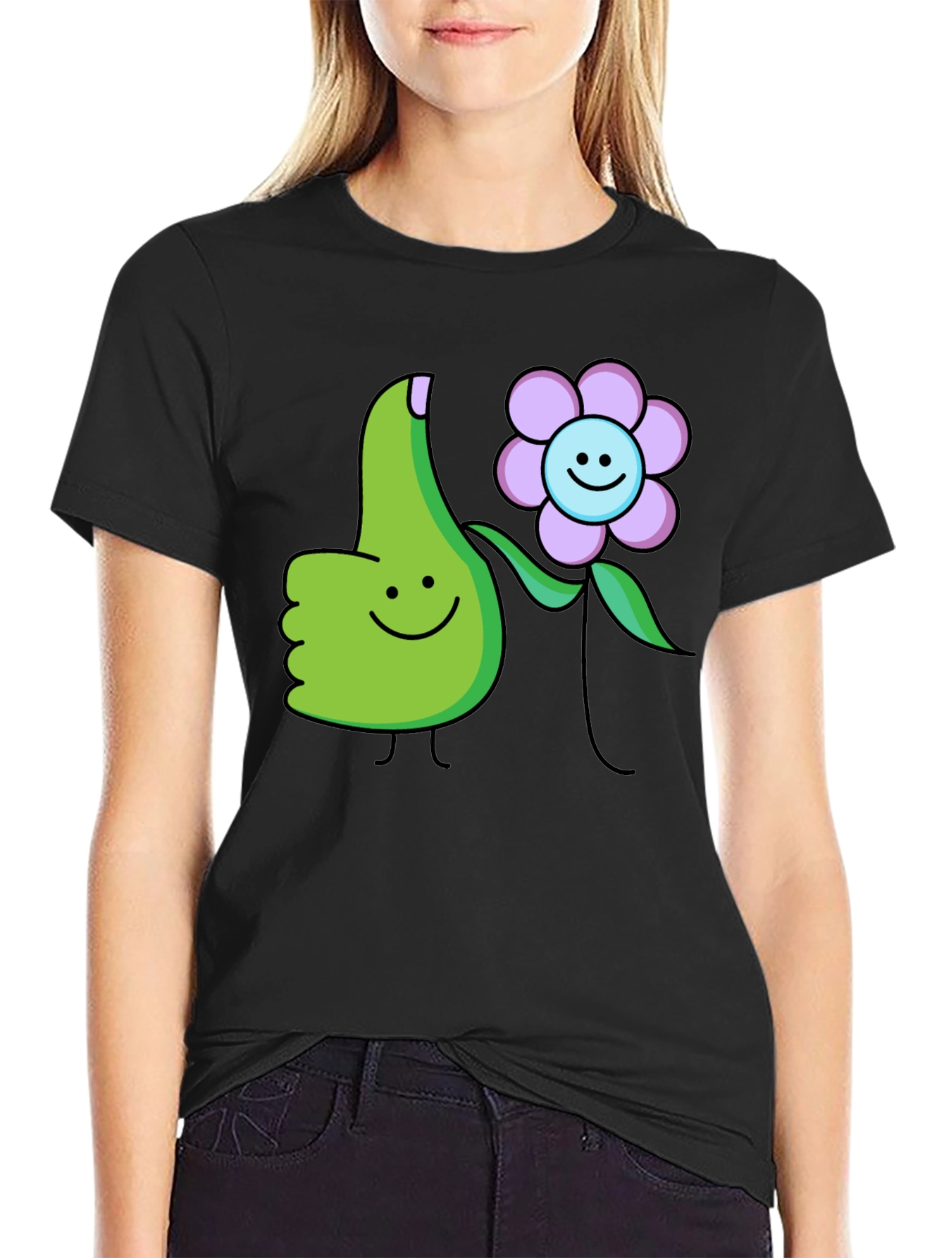 Thumbs Up Flower T-Shirt