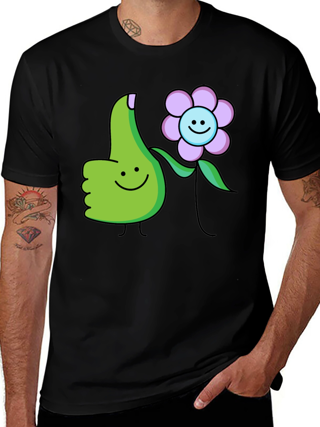 Thumbs Up Flower T-Shirt