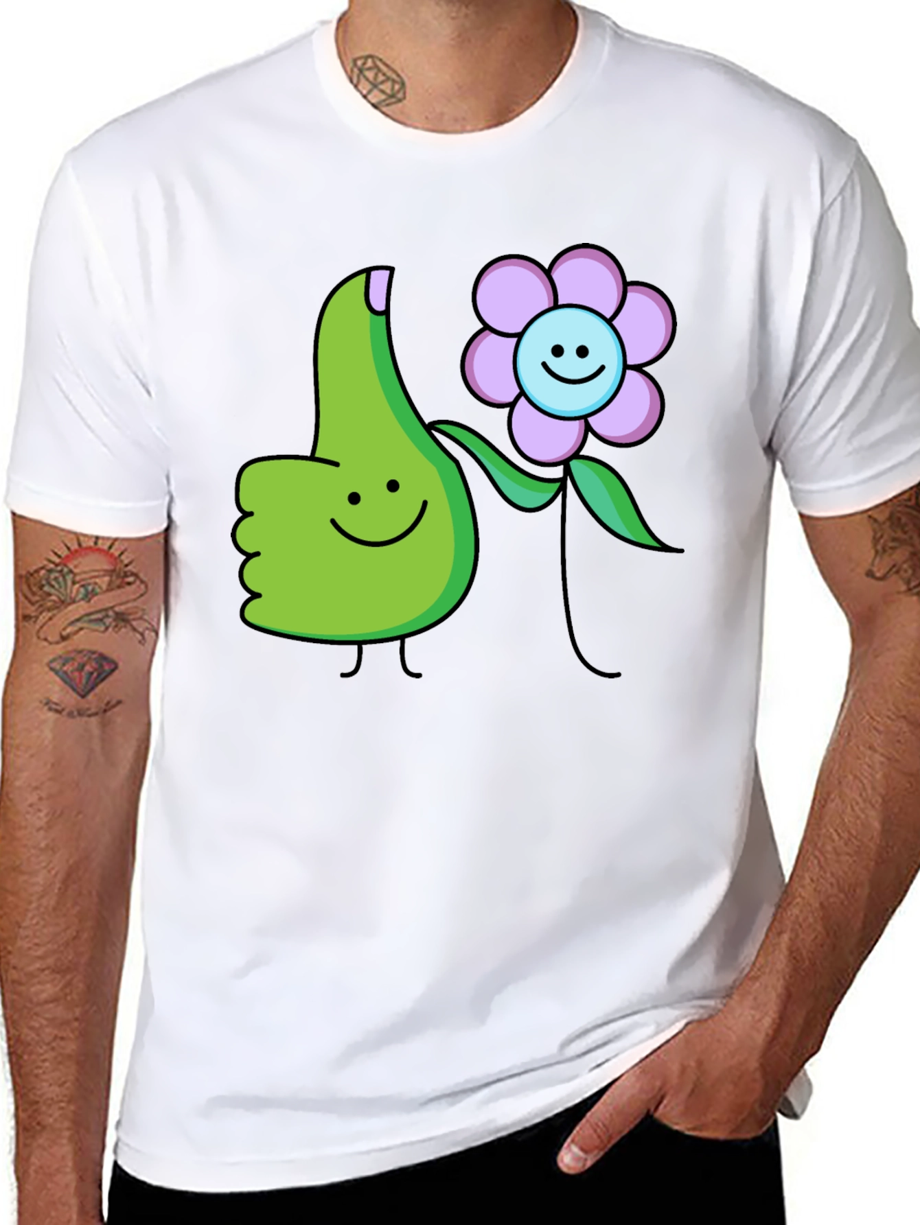 Thumbs Up Flower T-Shirt