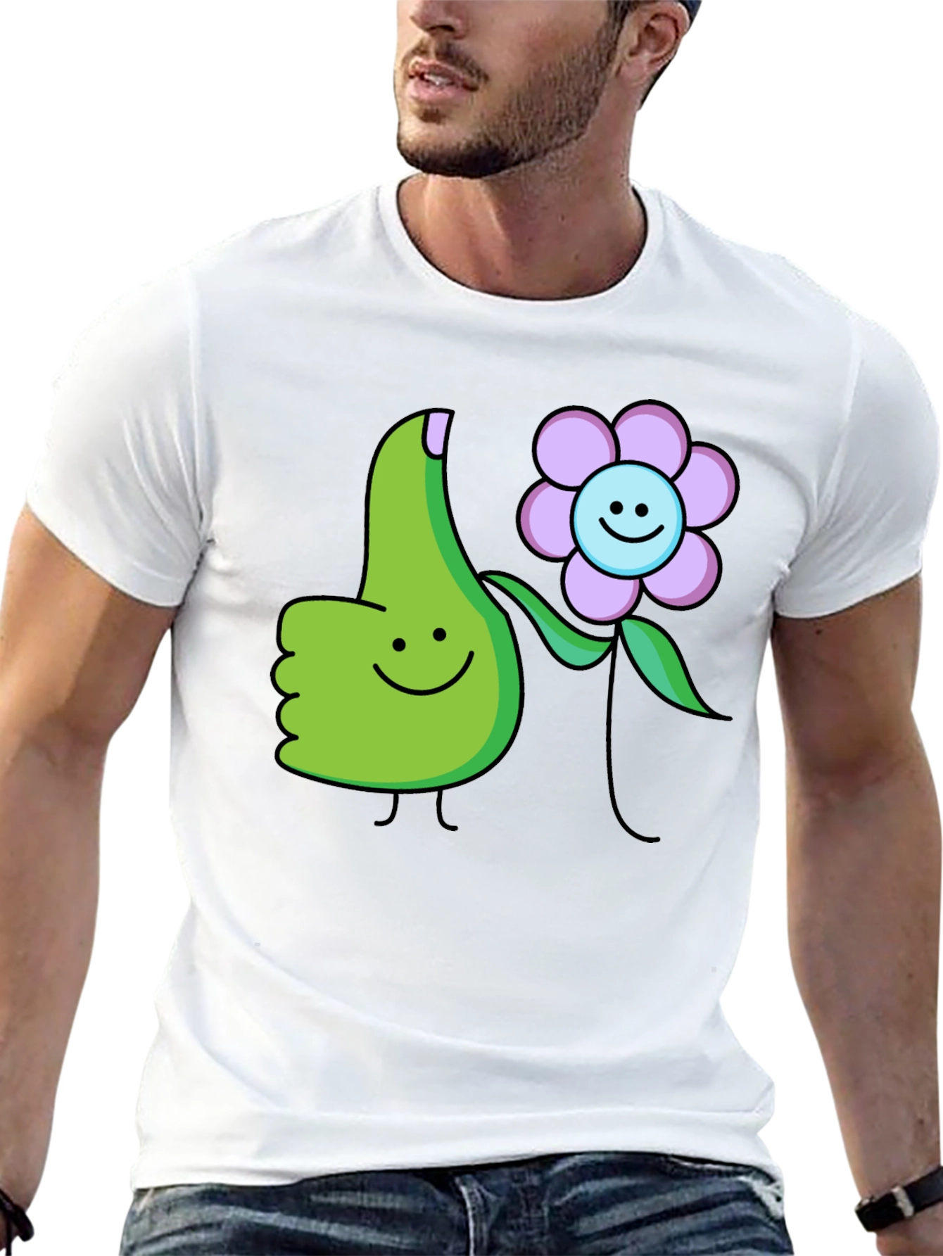 Thumbs Up Flower T-Shirt